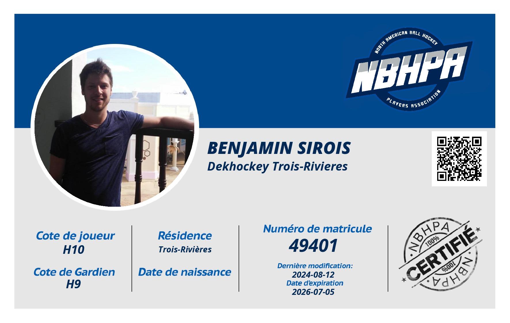 Benjamin Sirois