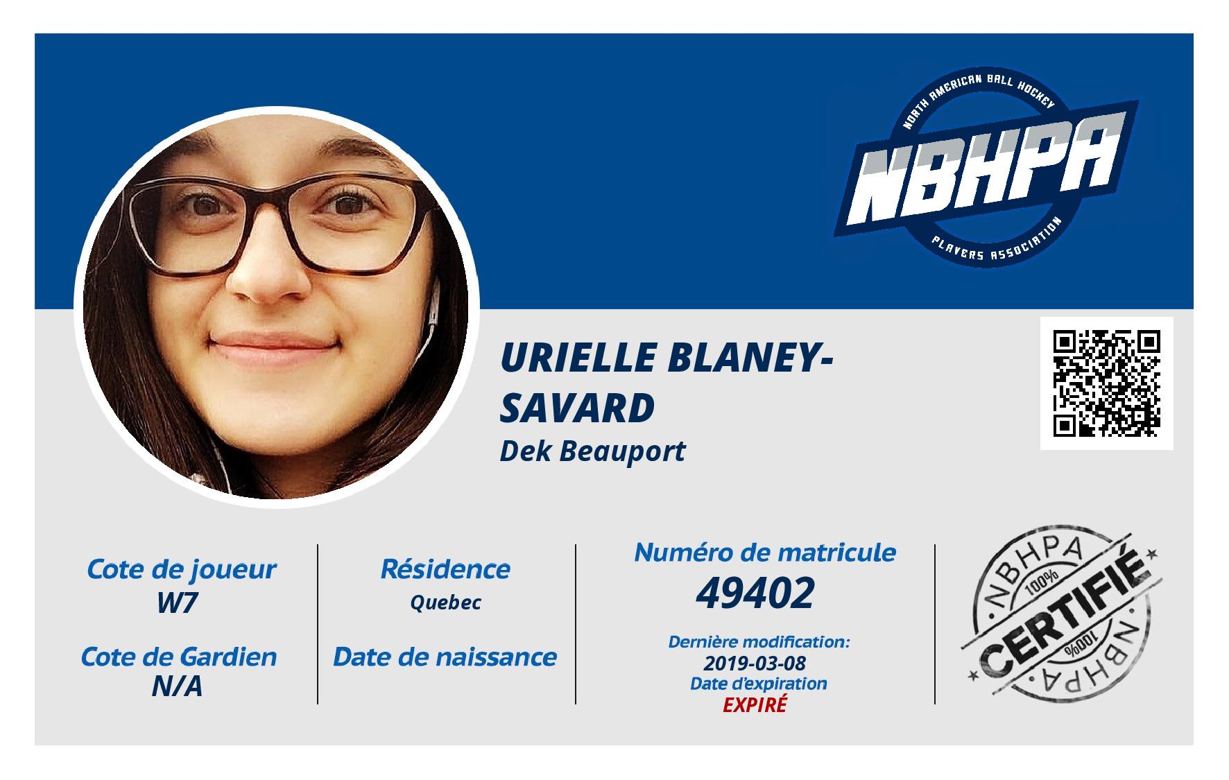 Urielle Blaney-Savard