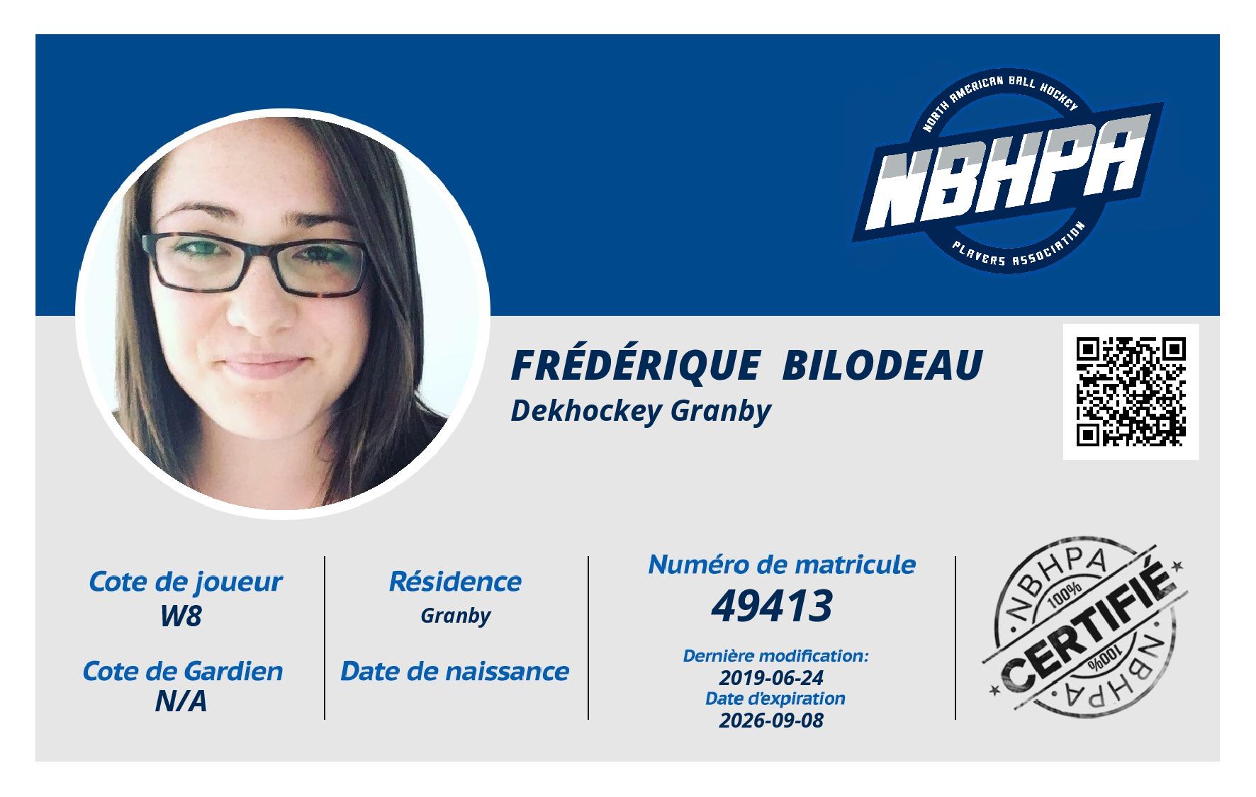 Frédérique  Bilodeau