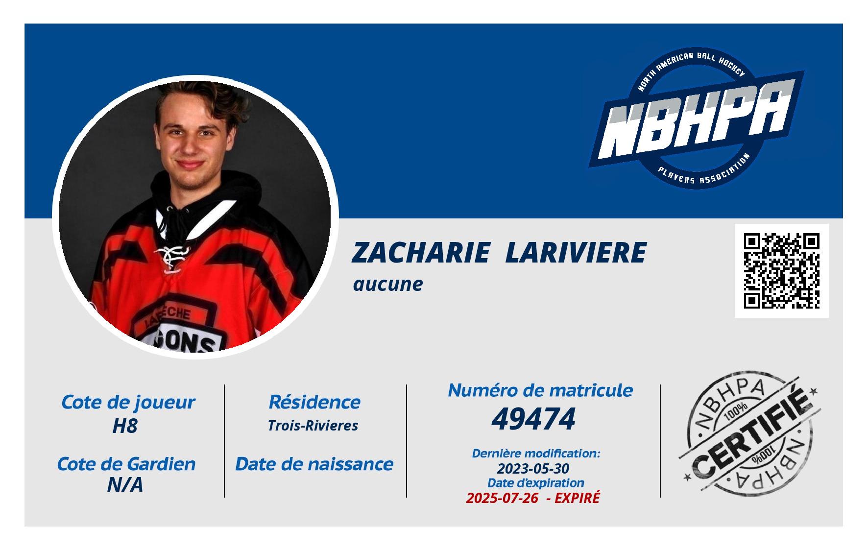 Zacharie  Lariviere 