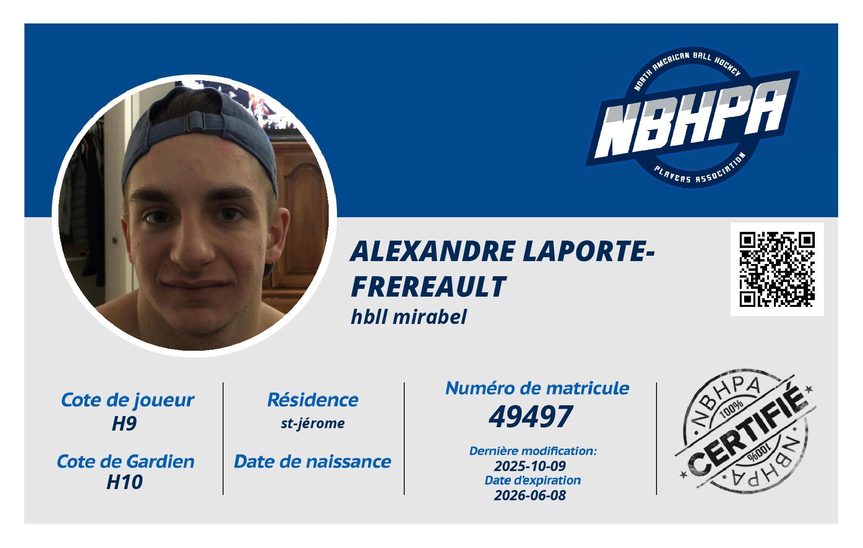 Alexandre Laporte-Frereault