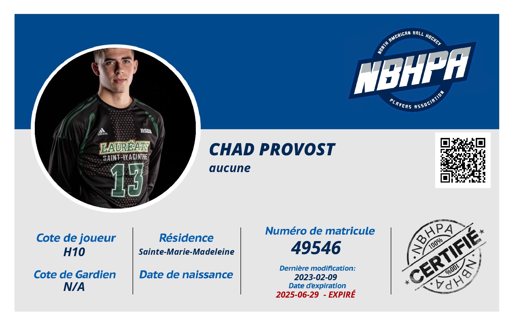 Chad Provost