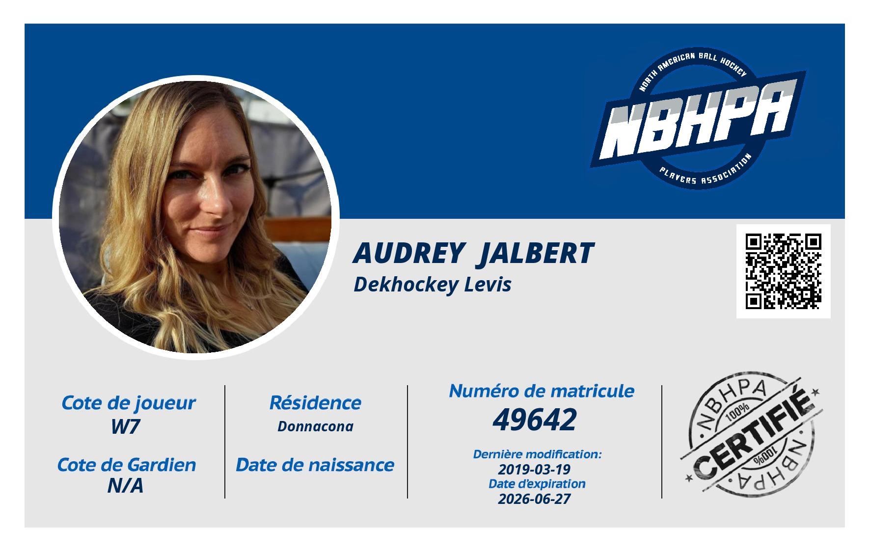 Audrey  Jalbert