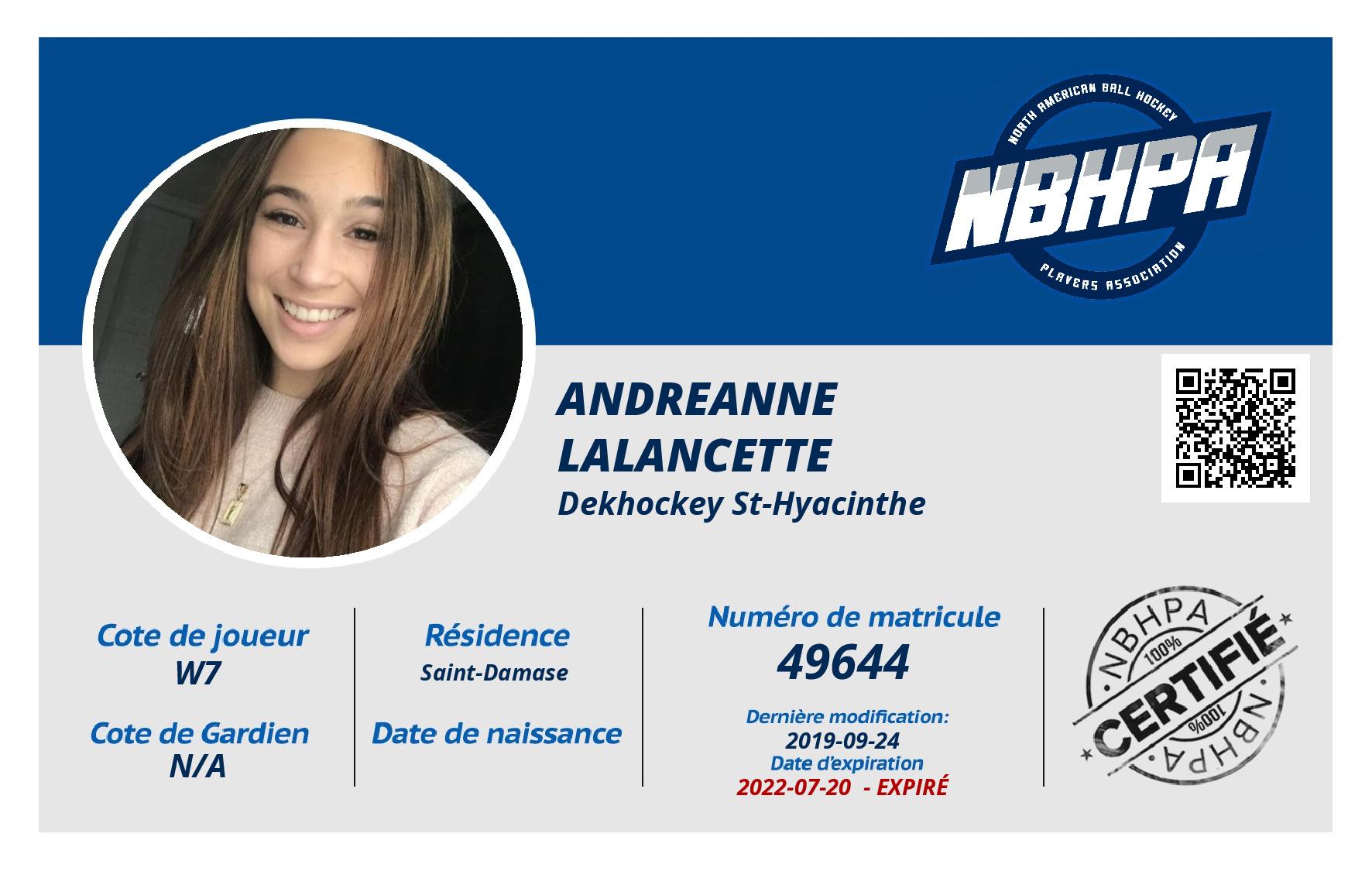 Andreanne Lalancette