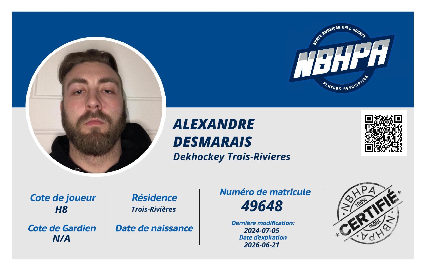 Alexandre  Desmarais 