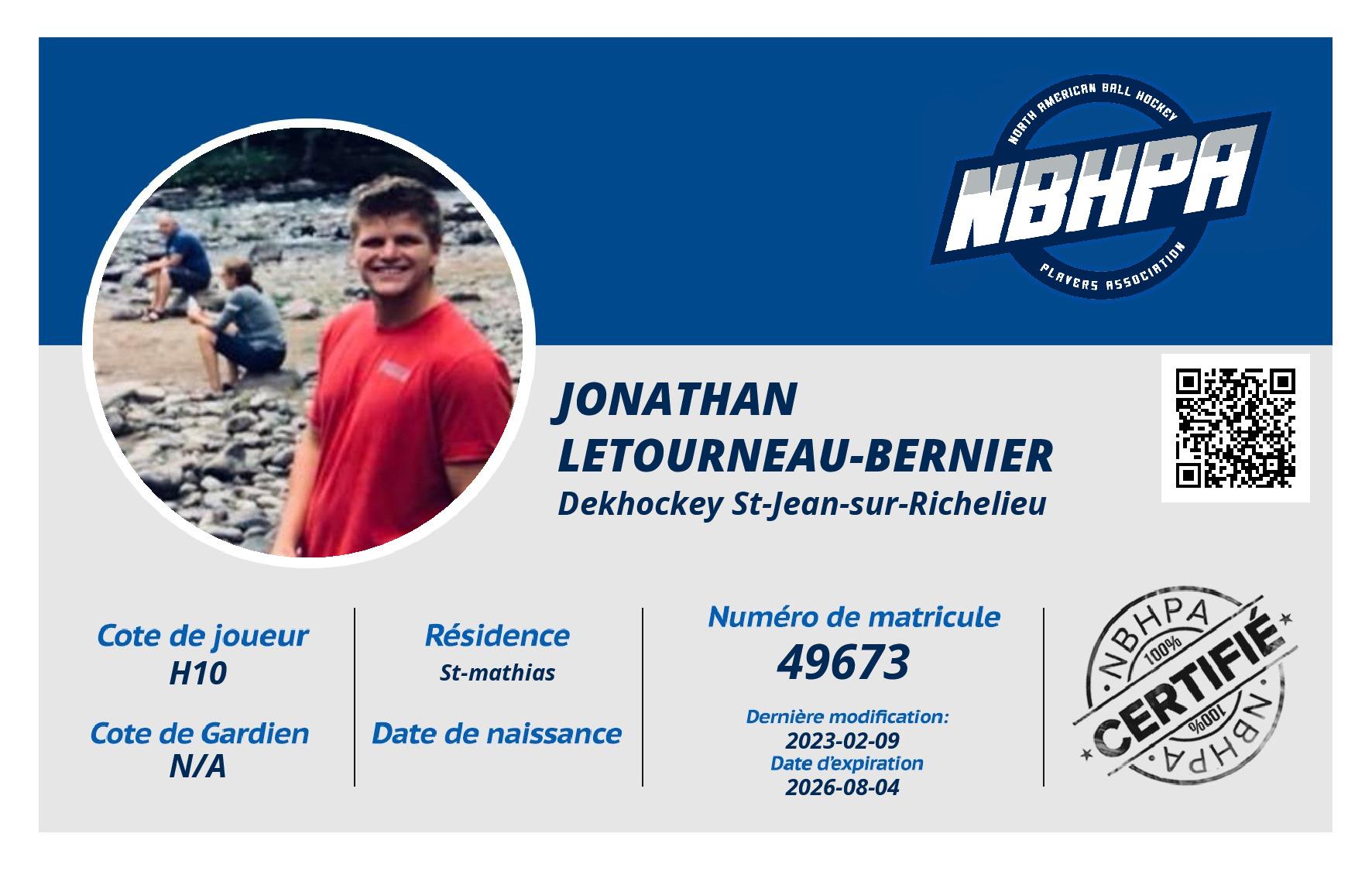 Jonathan Letourneau-Bernier