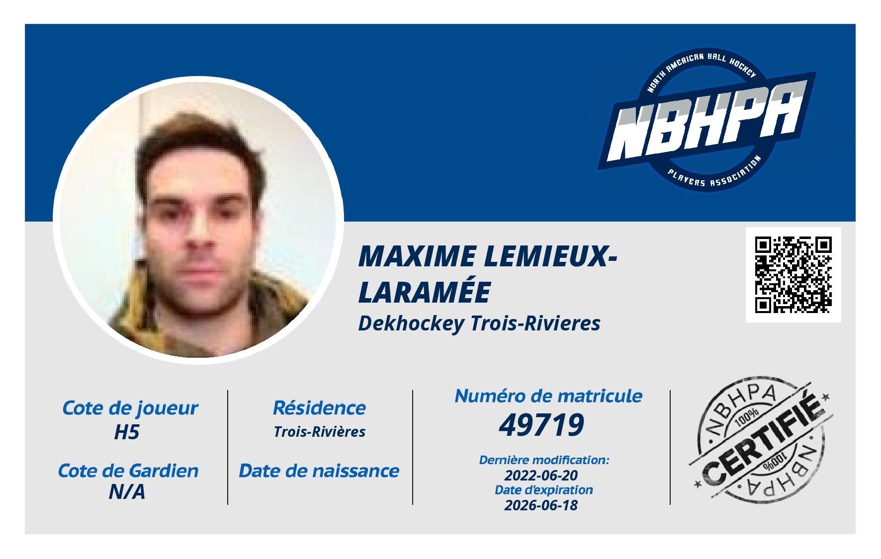 Maxime Lemieux-Laramée