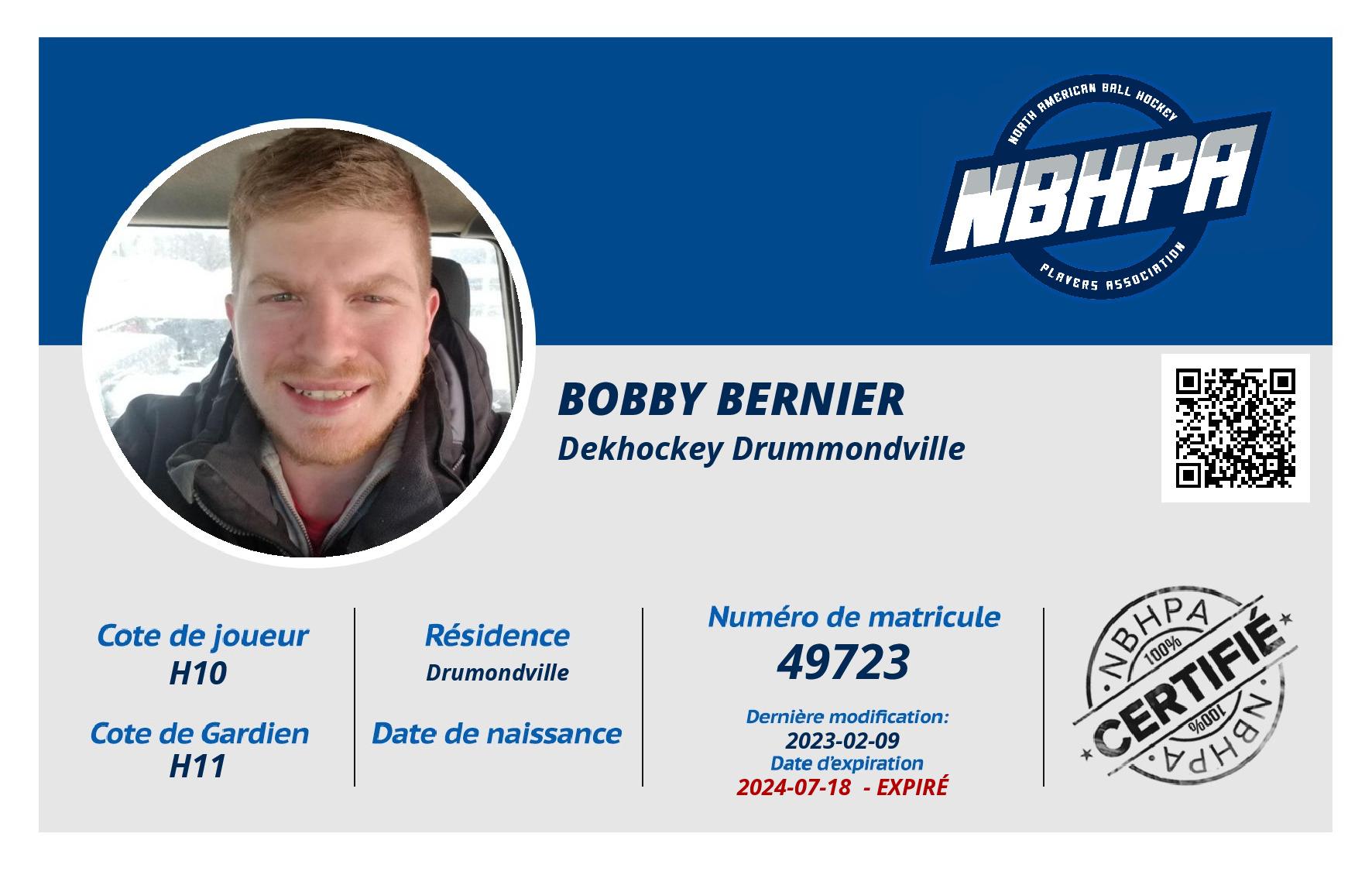 Bobby Bernier