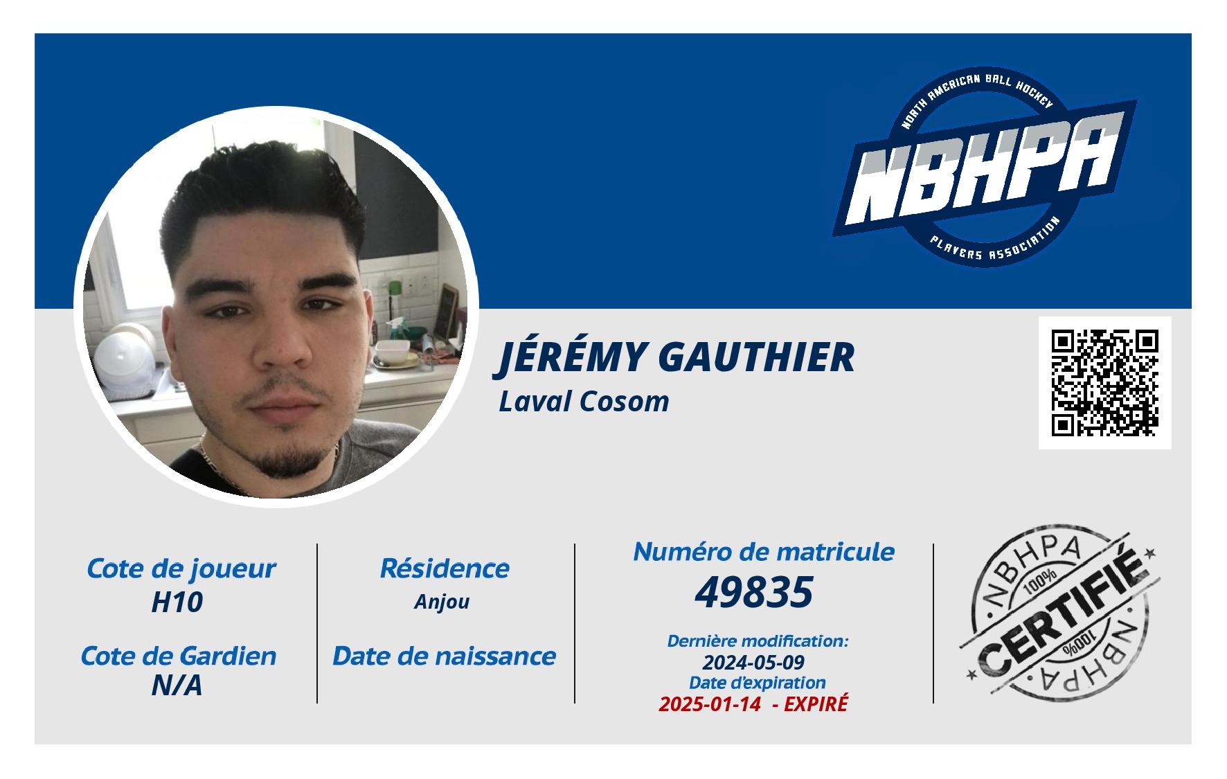 Jérémy Gauthier 