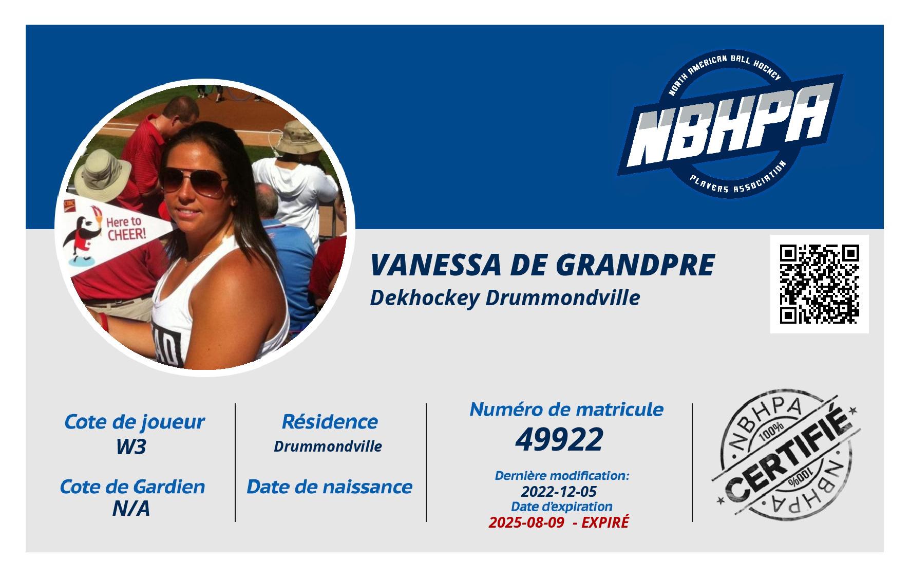 Vanessa De Grandpre 