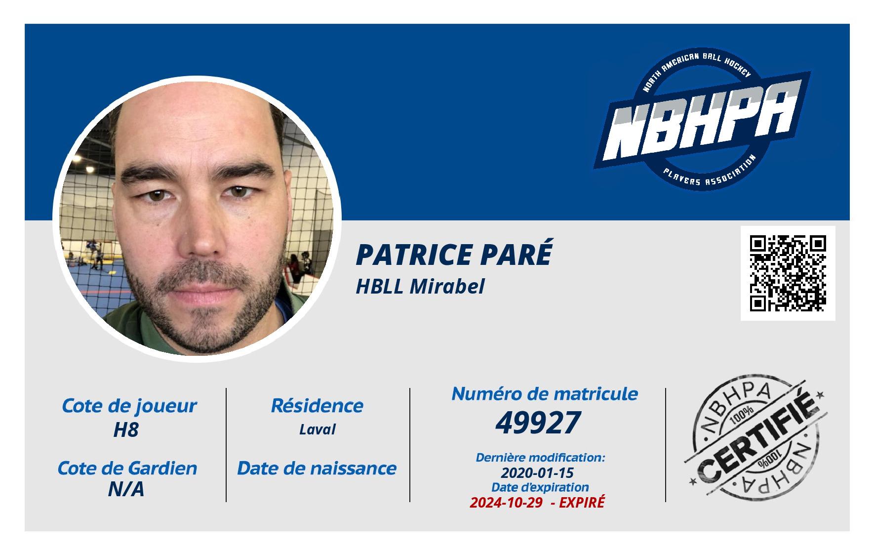 Patrice Paré