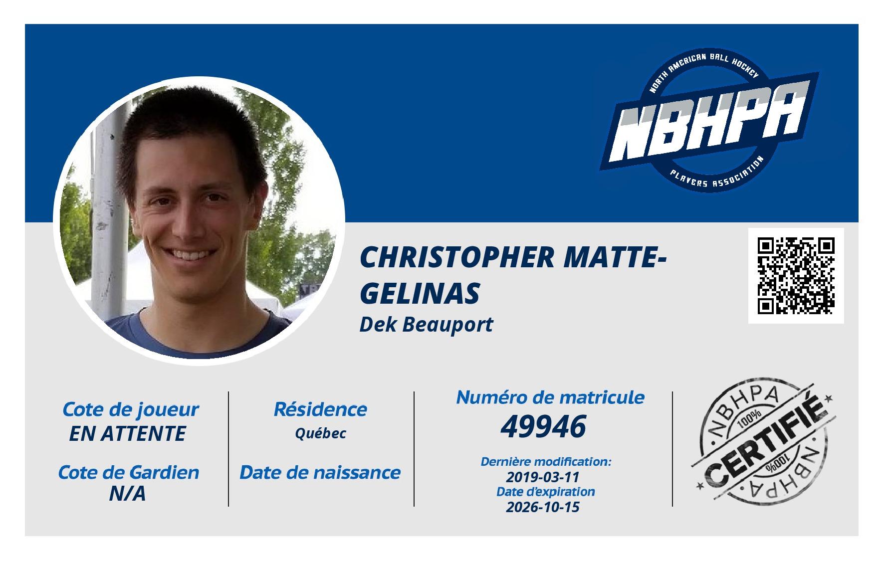 Christopher Matte-Gelinas