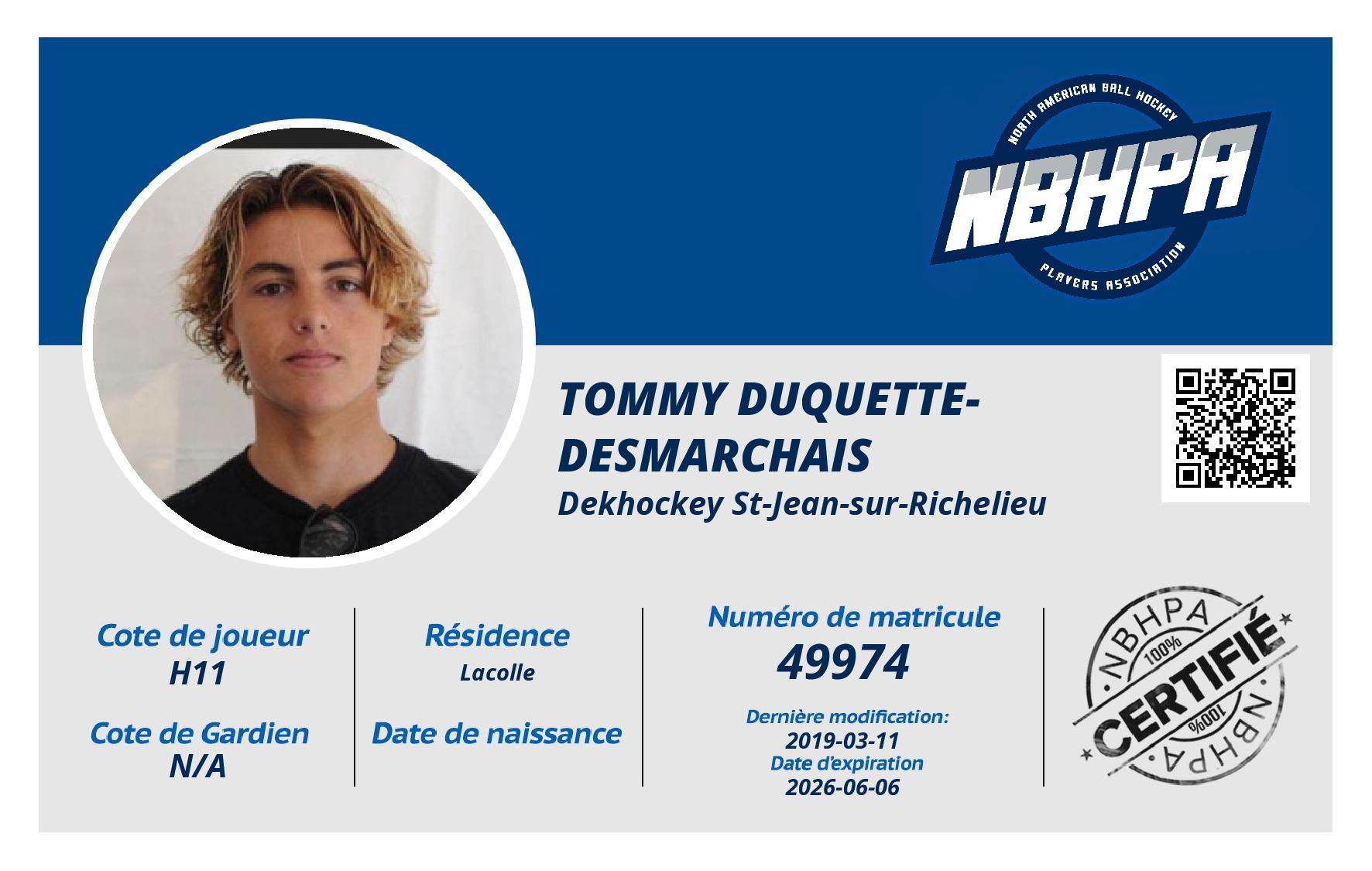 Tommy Duquette-desmarchais