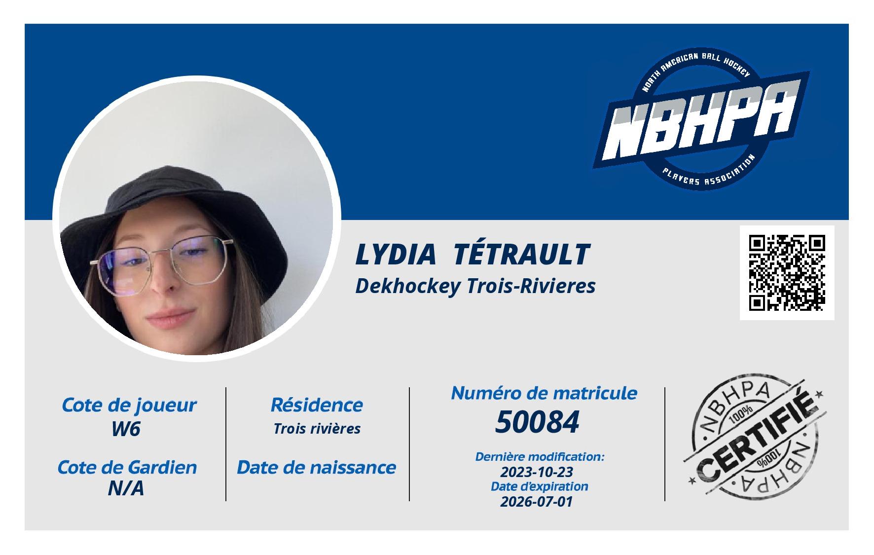 Lydia  Tétrault 