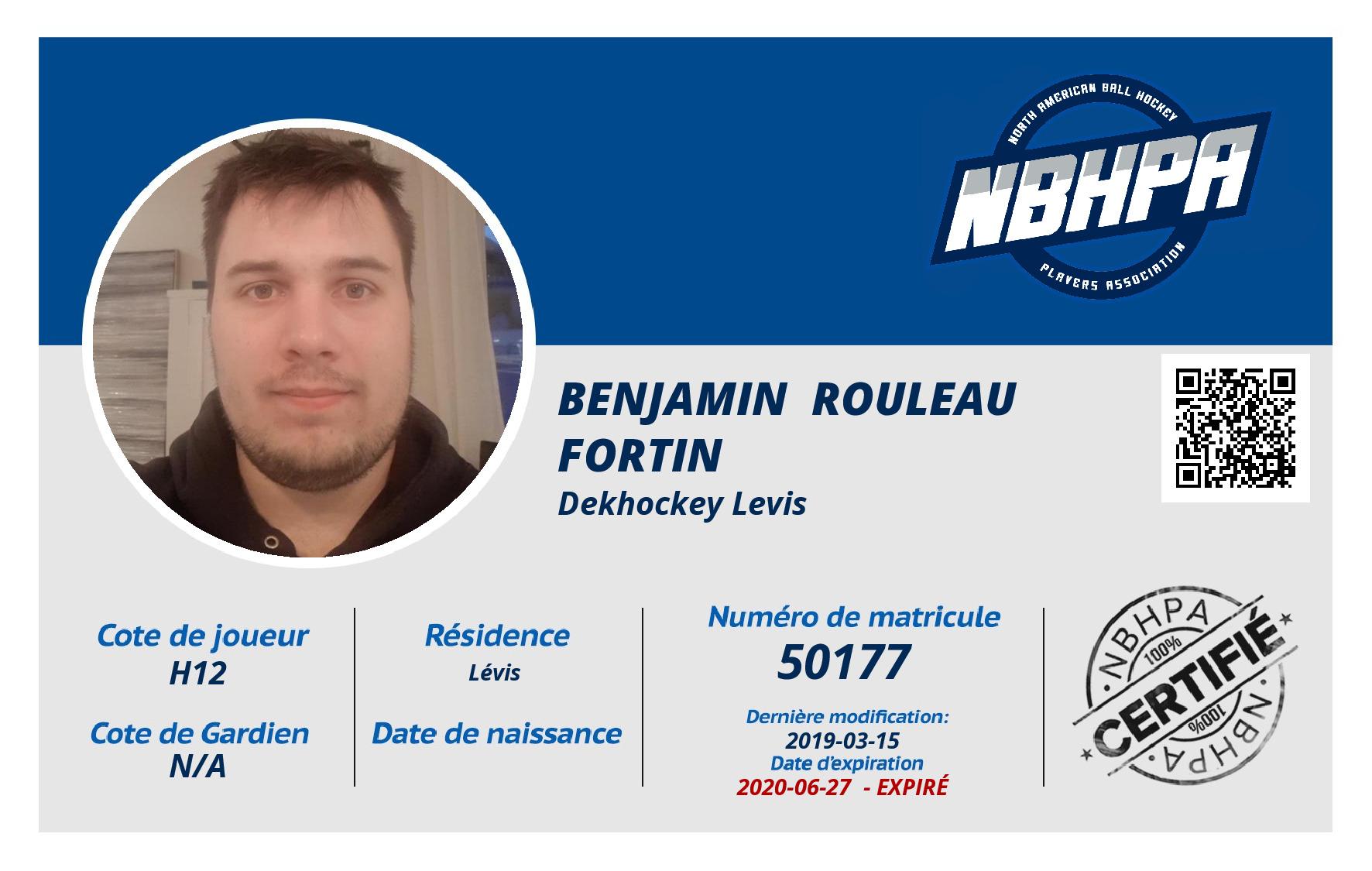 Benjamin  Rouleau Fortin 