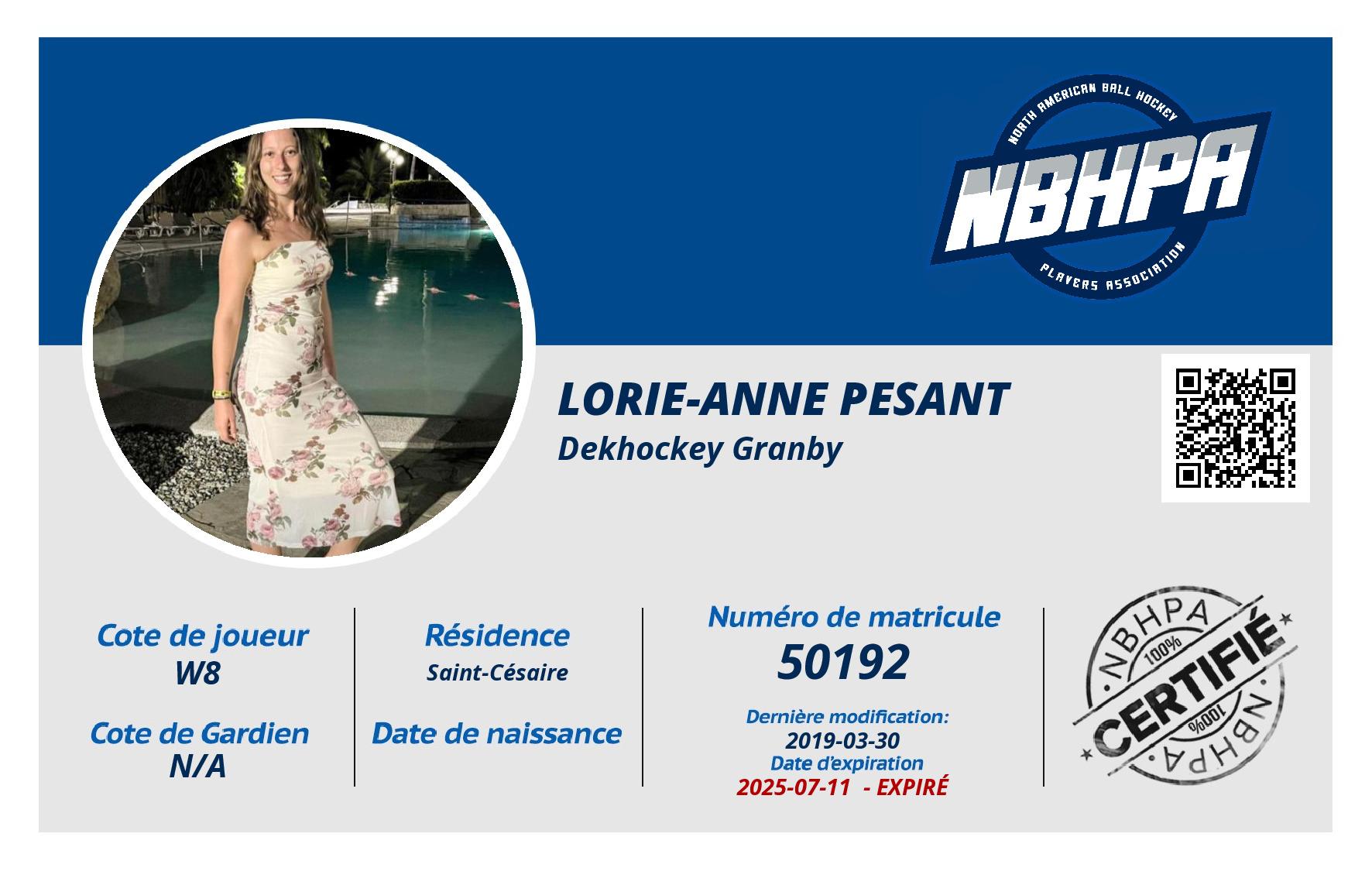 Lorie-Anne Pesant