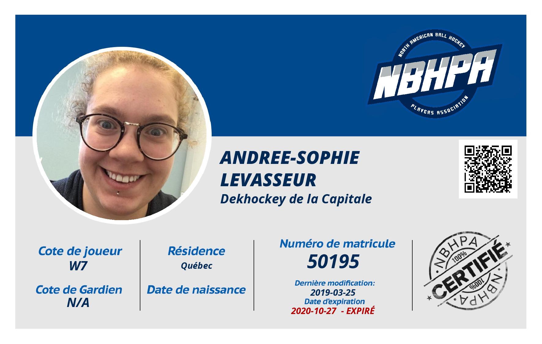 Andree-Sophie Levasseur