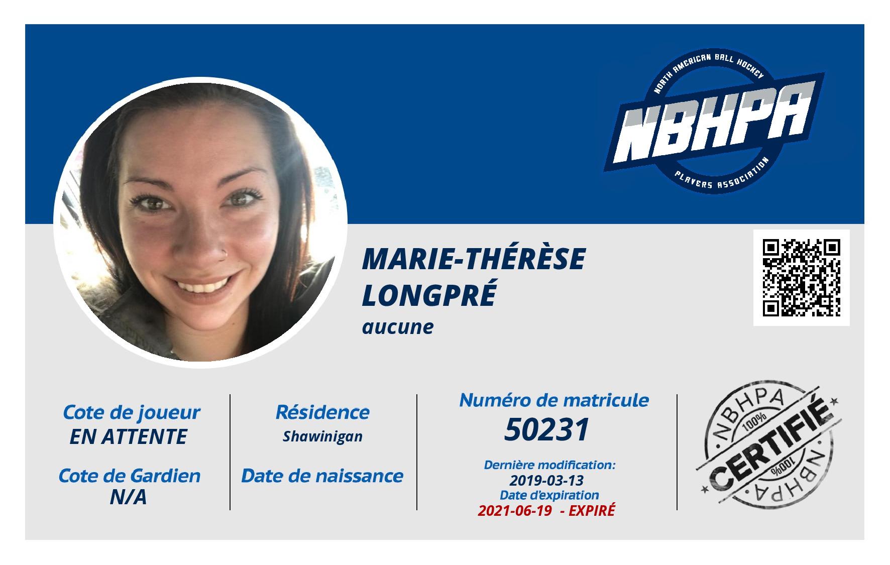 Marie-Thérèse  Longpré