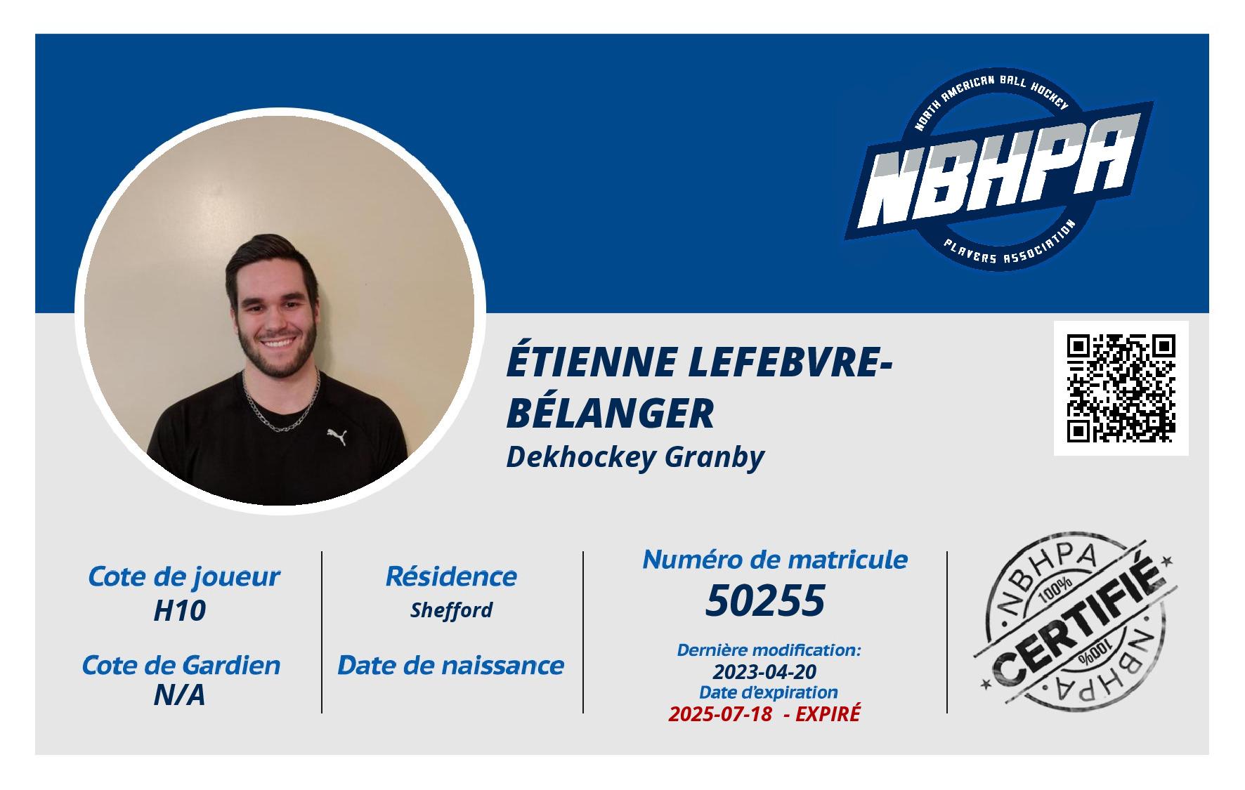 Étienne Lefebvre-Bélanger