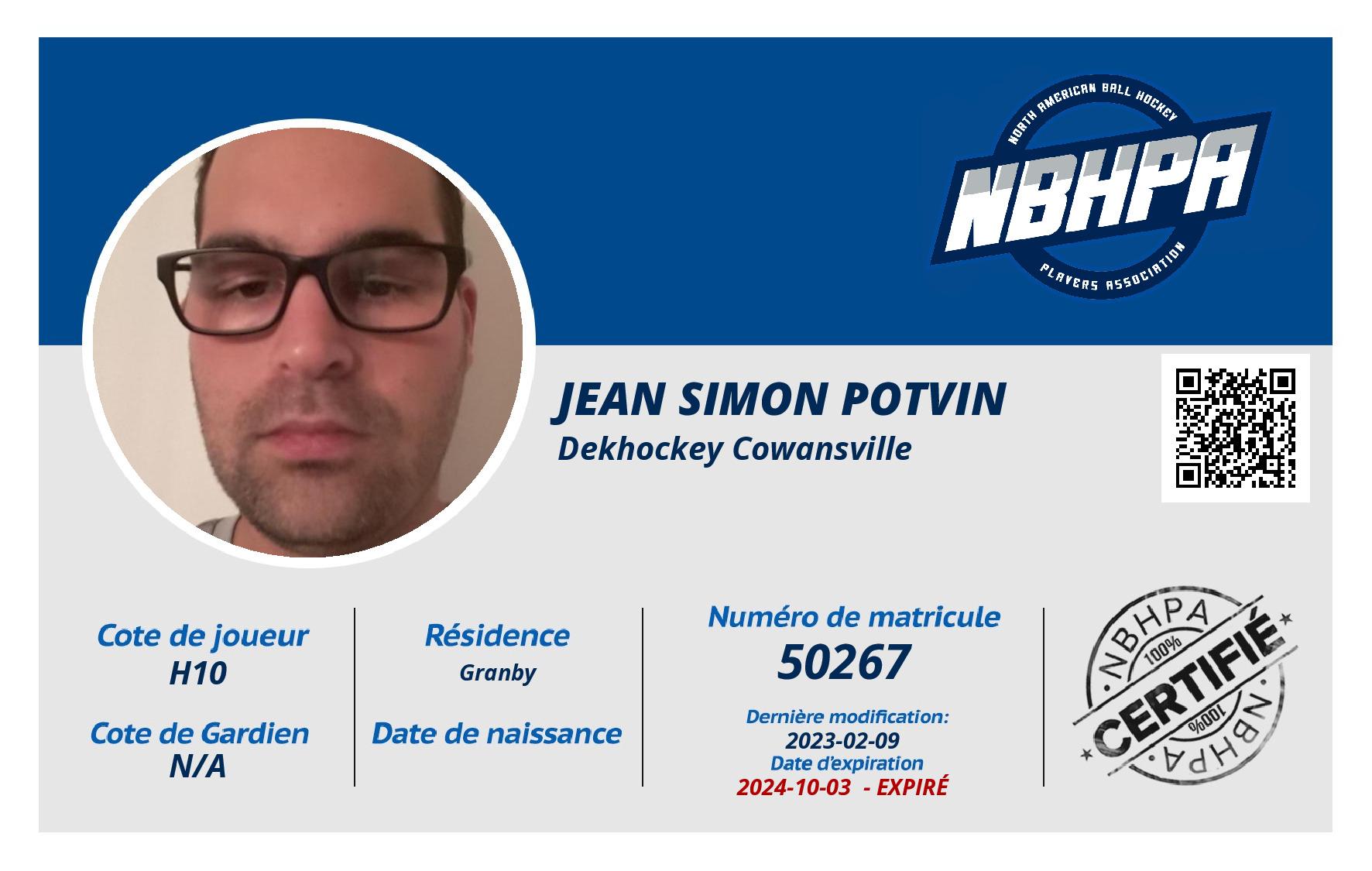 Jean Simon Potvin 