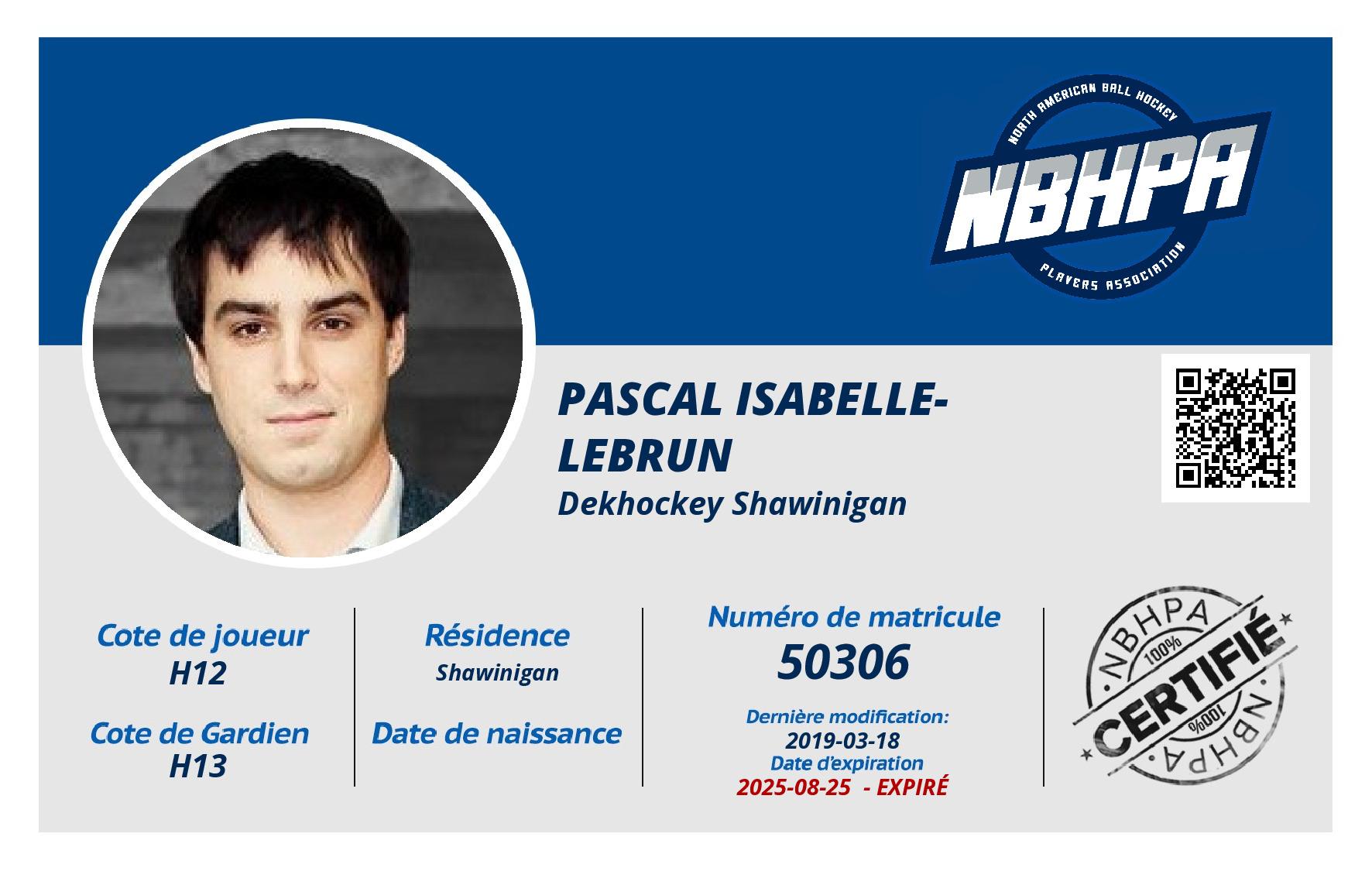 Pascal Isabelle-Lebrun