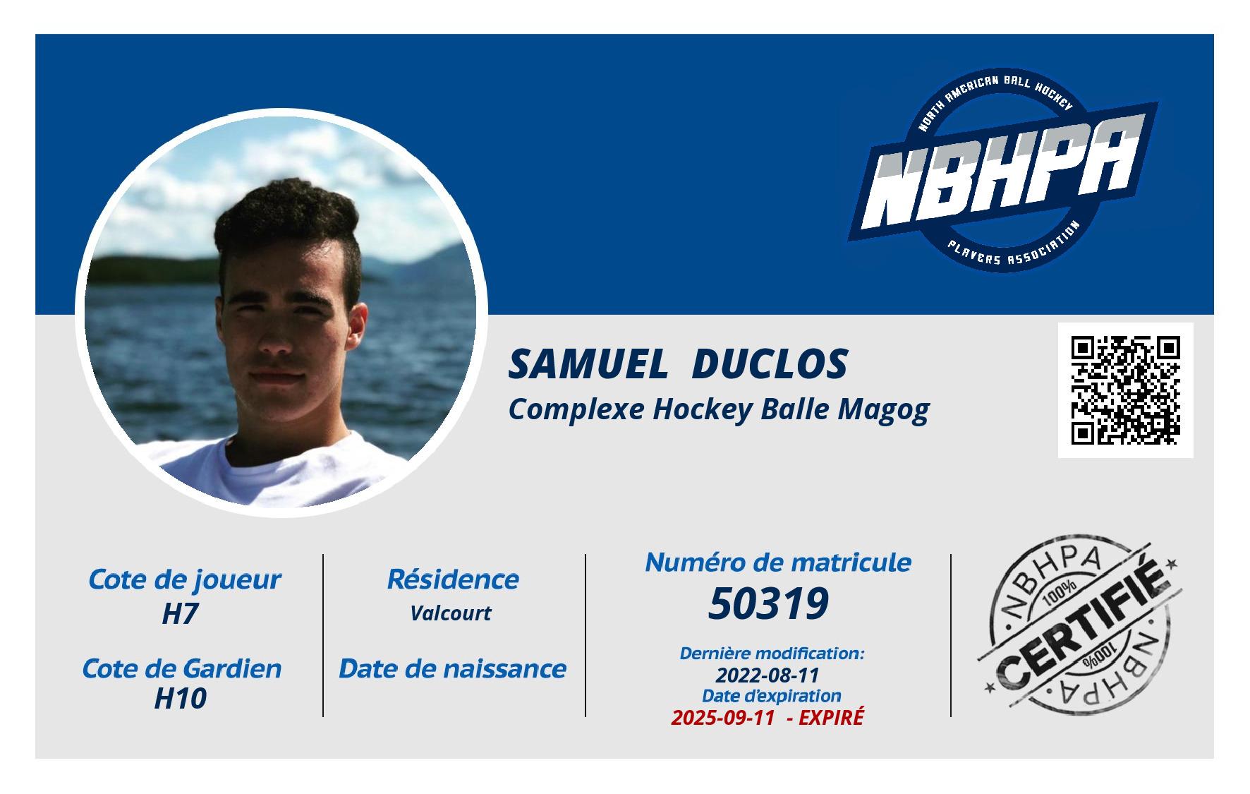 Samuel  Duclos 
