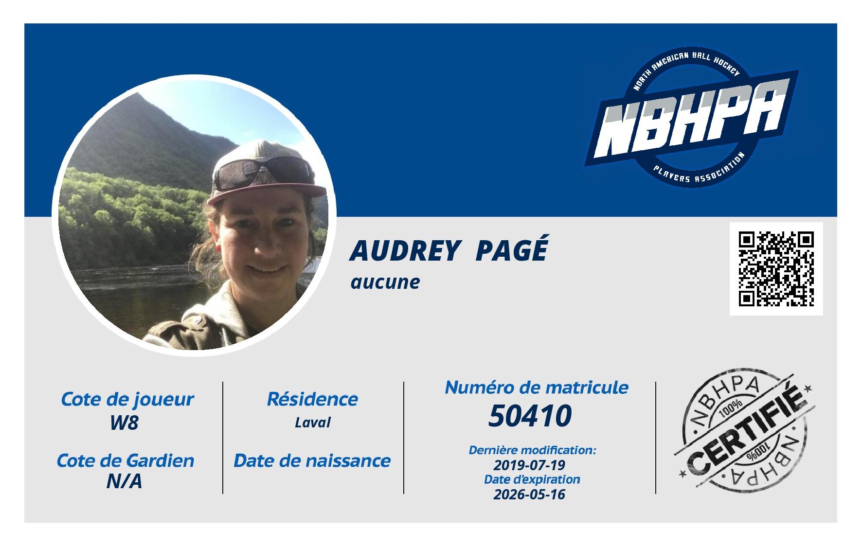 Audrey  Pagé