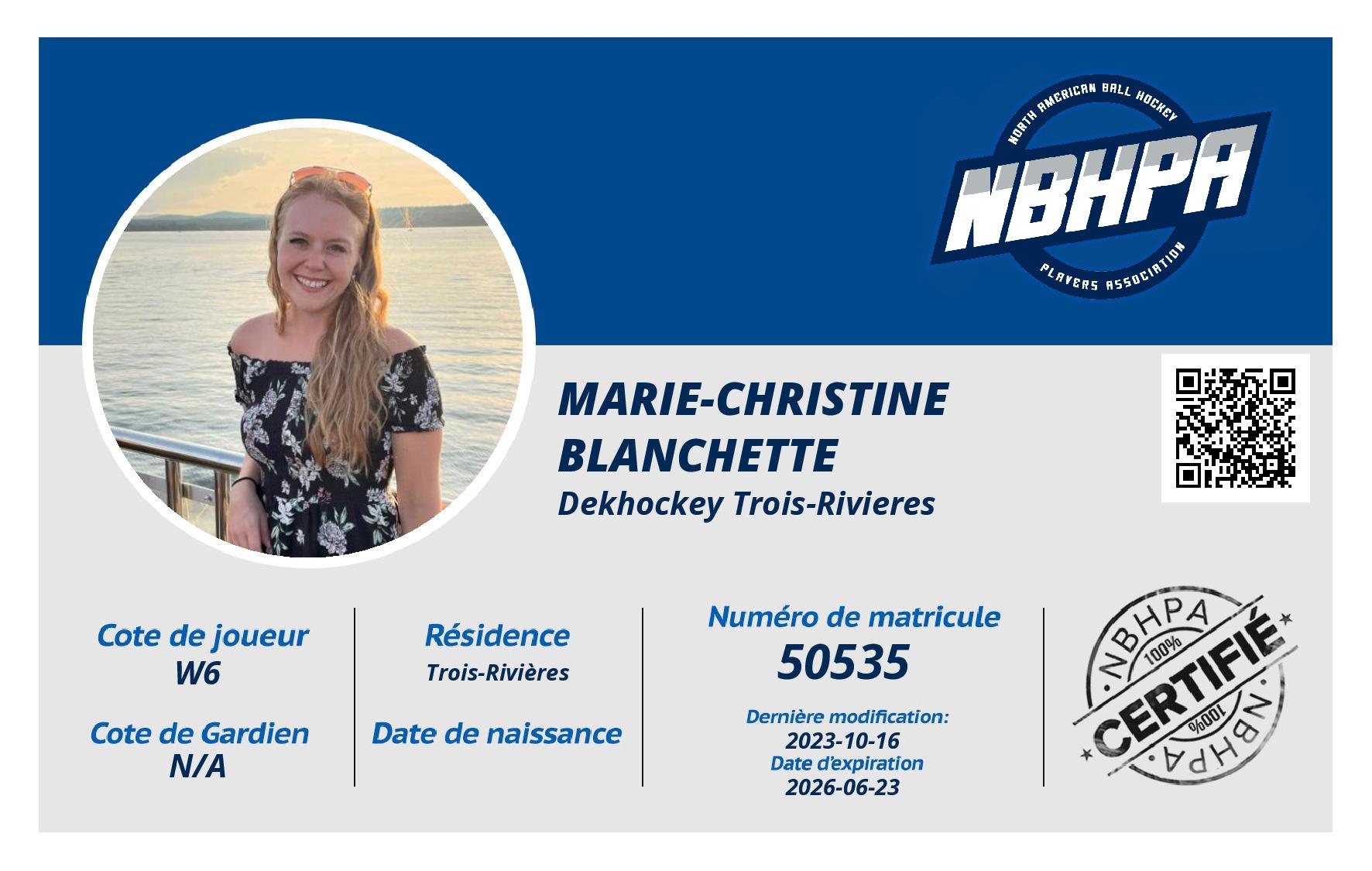 Marie-Christine Blanchette