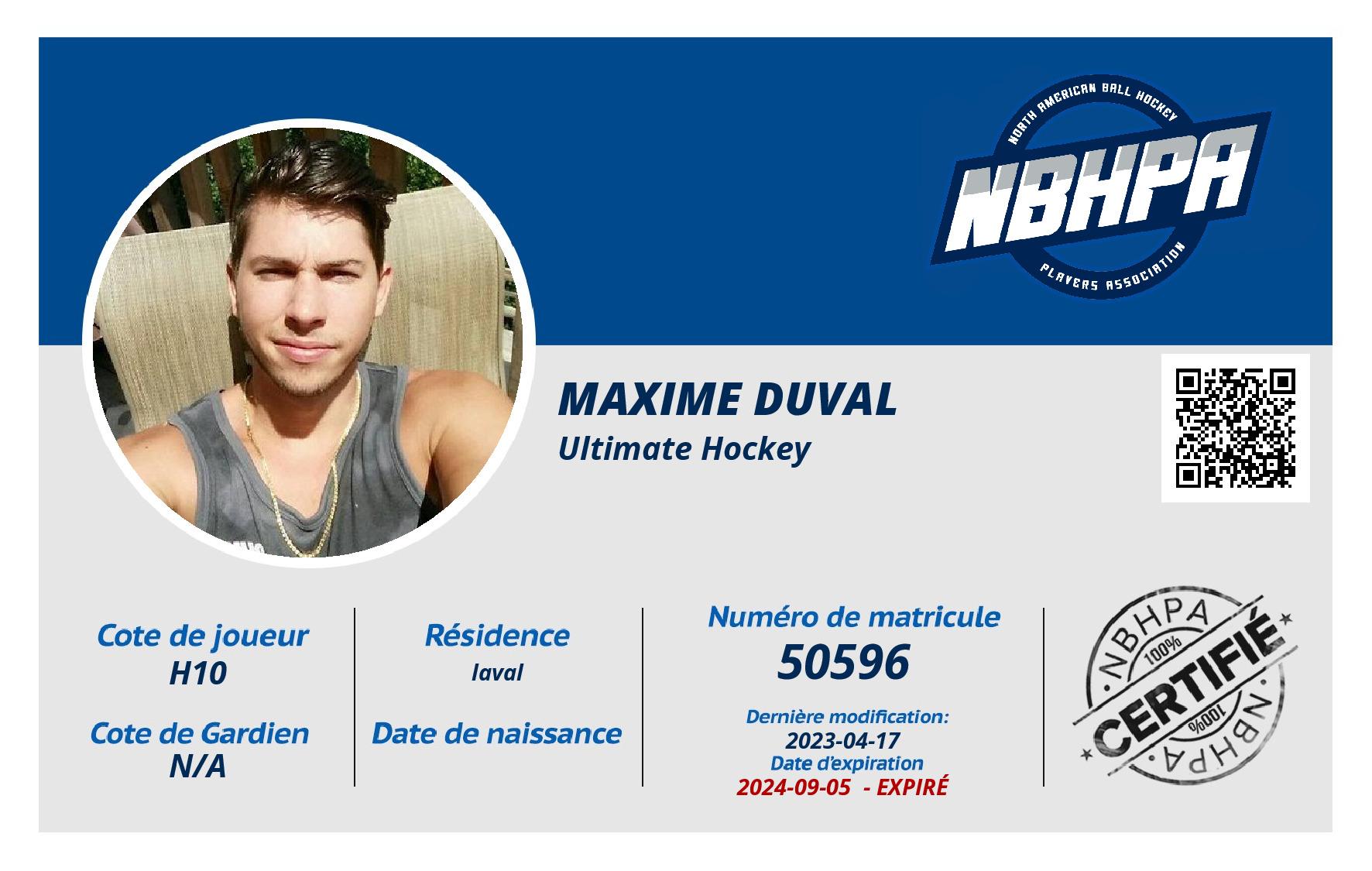 maxime duval