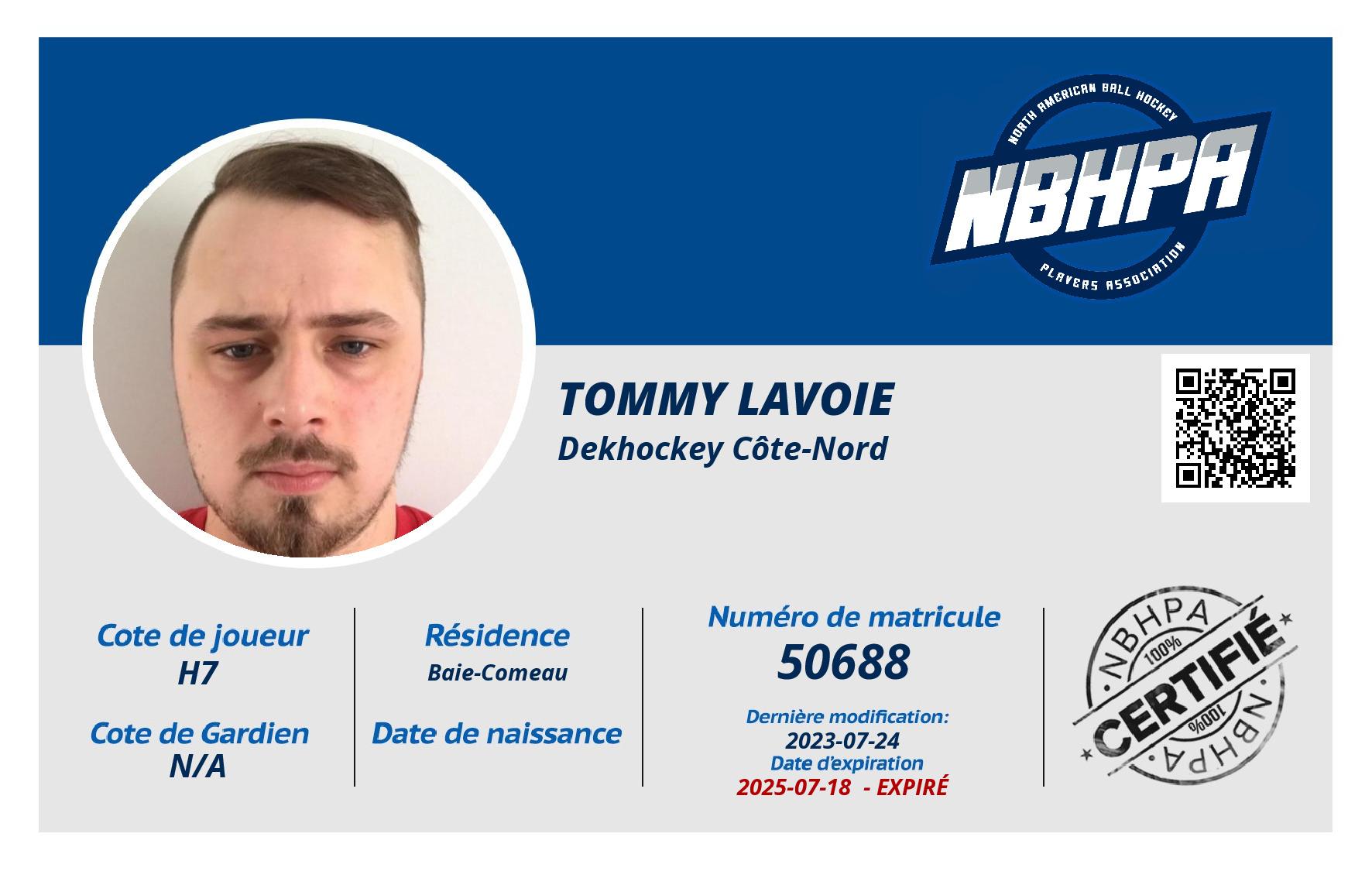 Tommy Lavoie