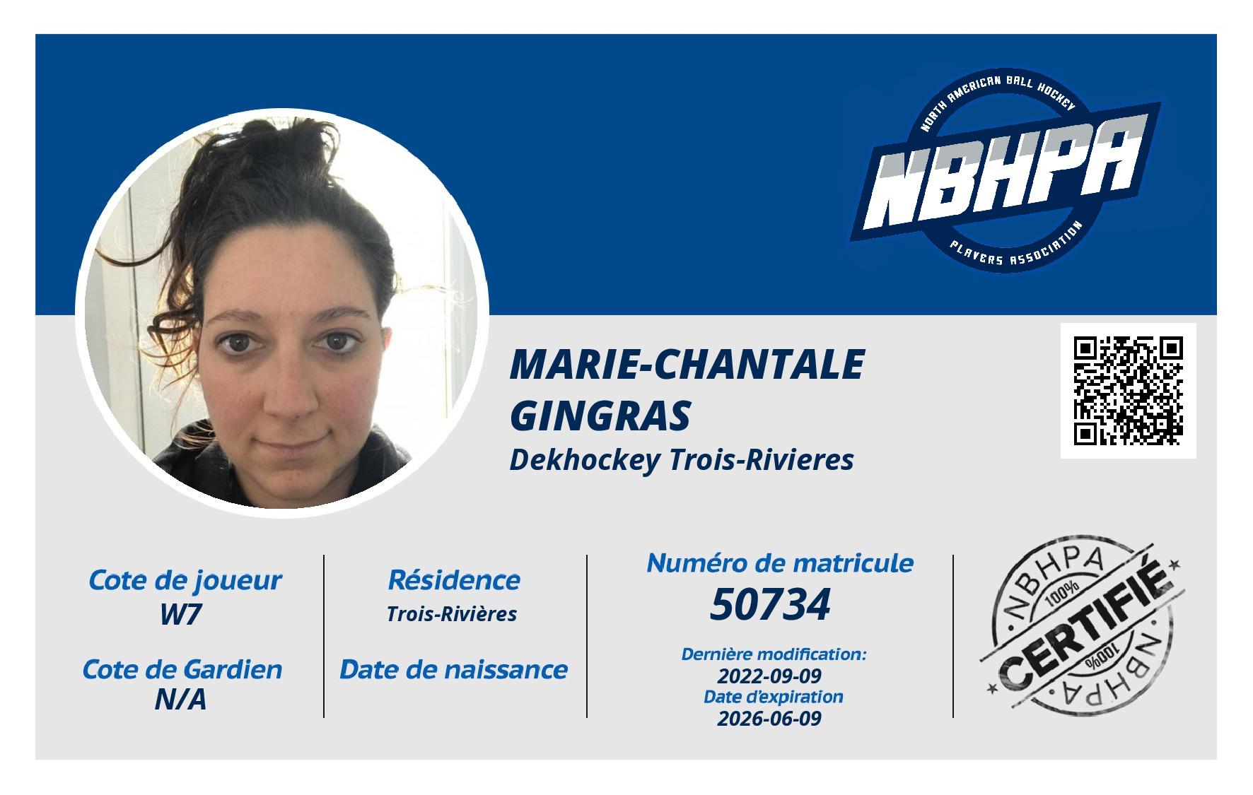 Marie-Chantale Gingras 