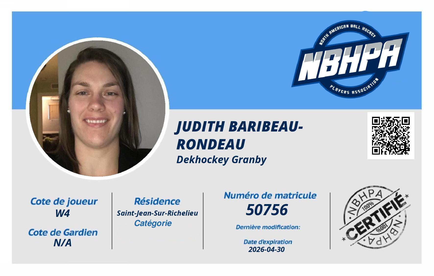 Judith Baribeau-Rondeau