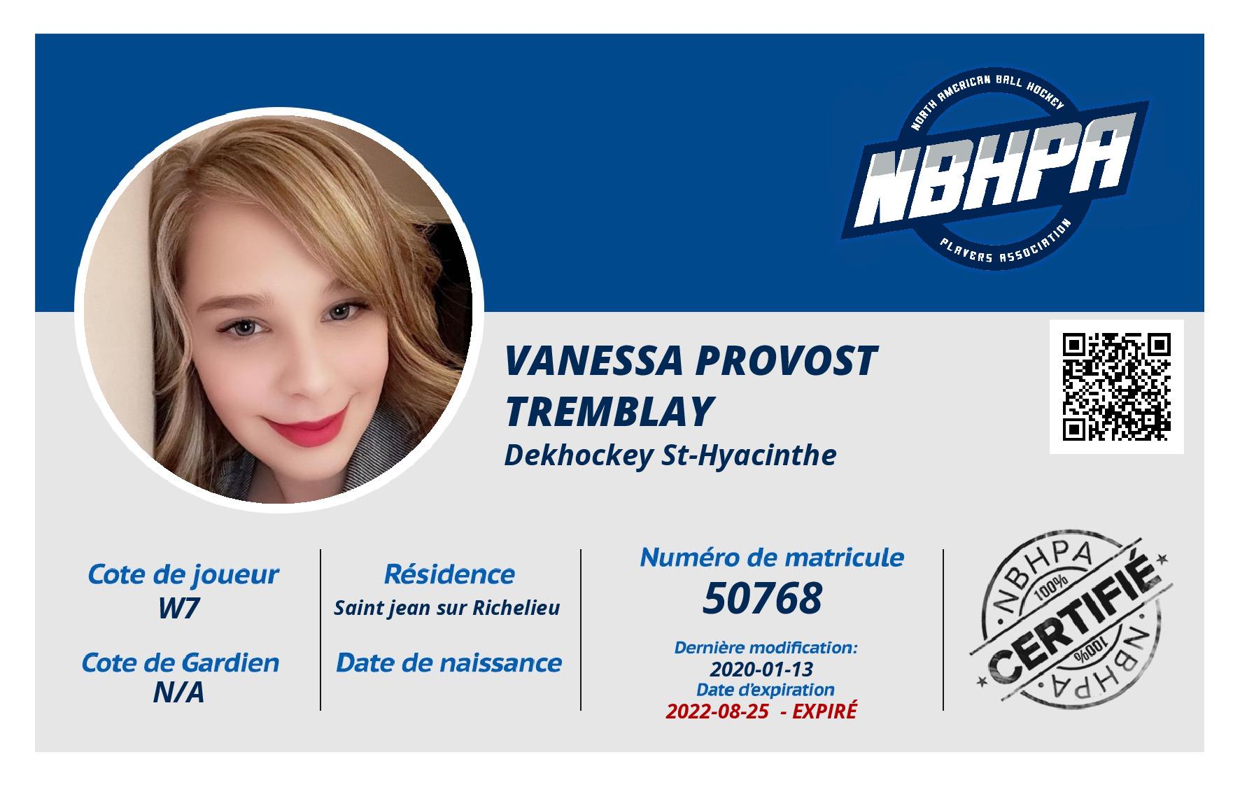 Vanessa Provost Tremblay
