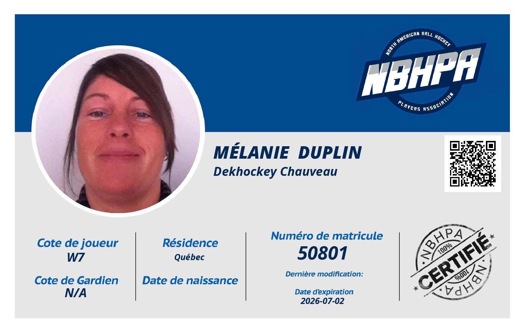 Mélanie  Duplin