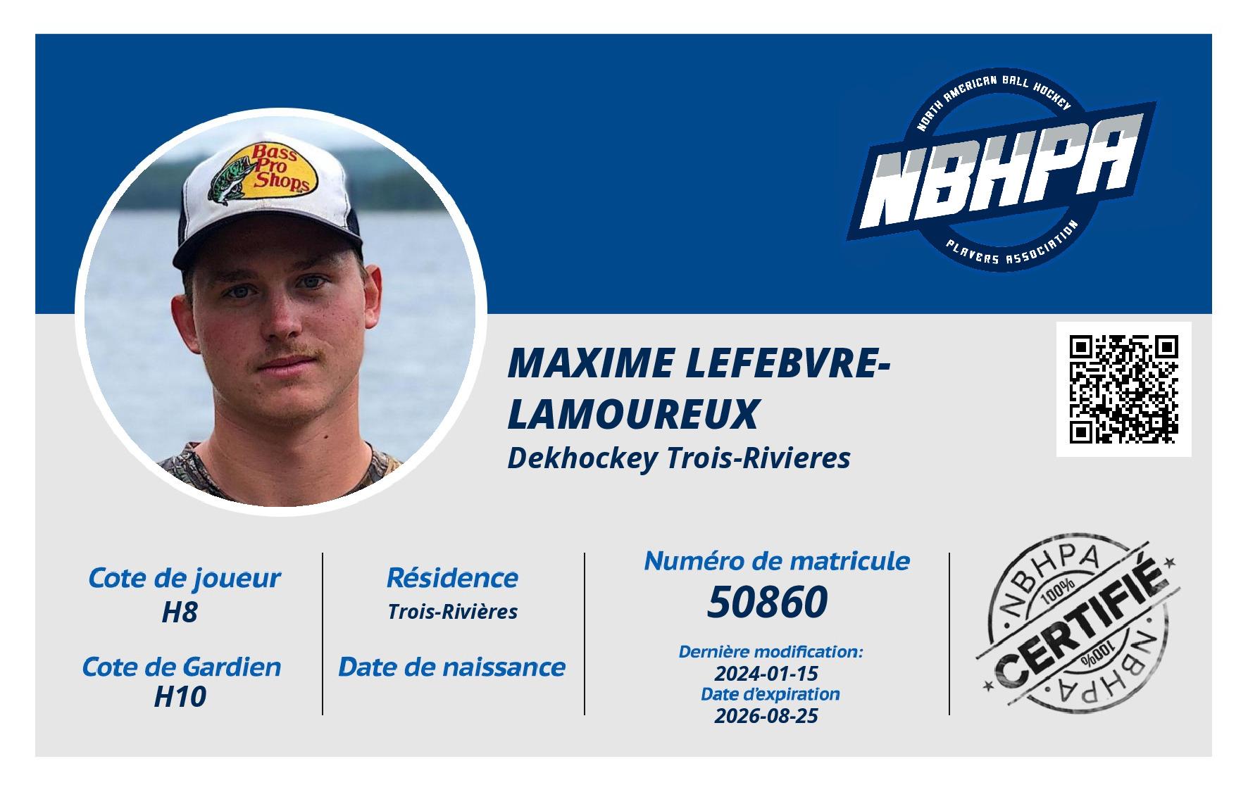 Maxime Lefebvre-Lamoureux
