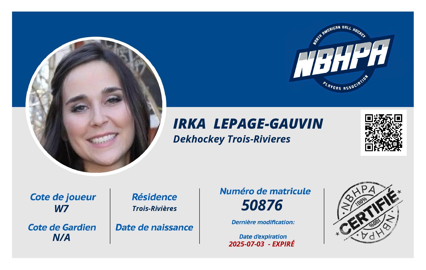 Irka  Lepage-Gauvin