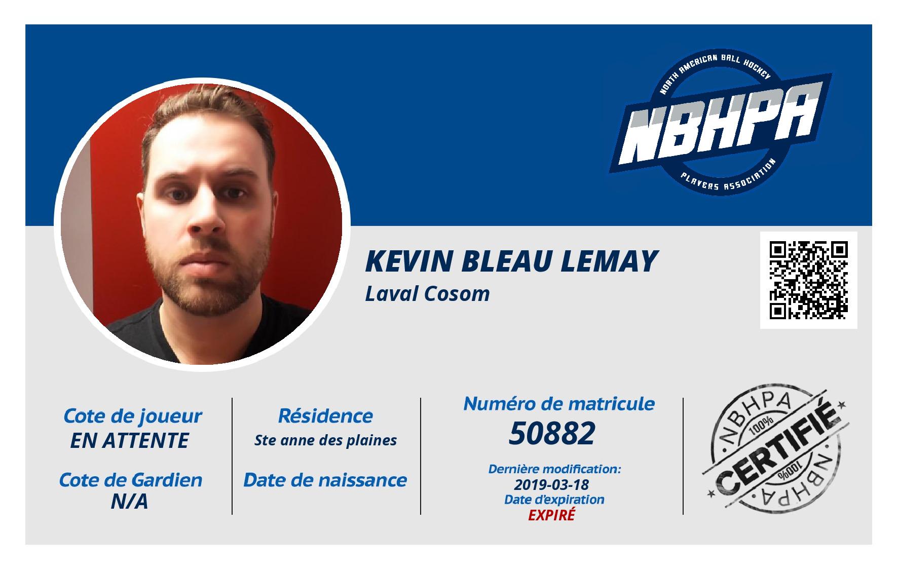 Kevin Bleau lemay