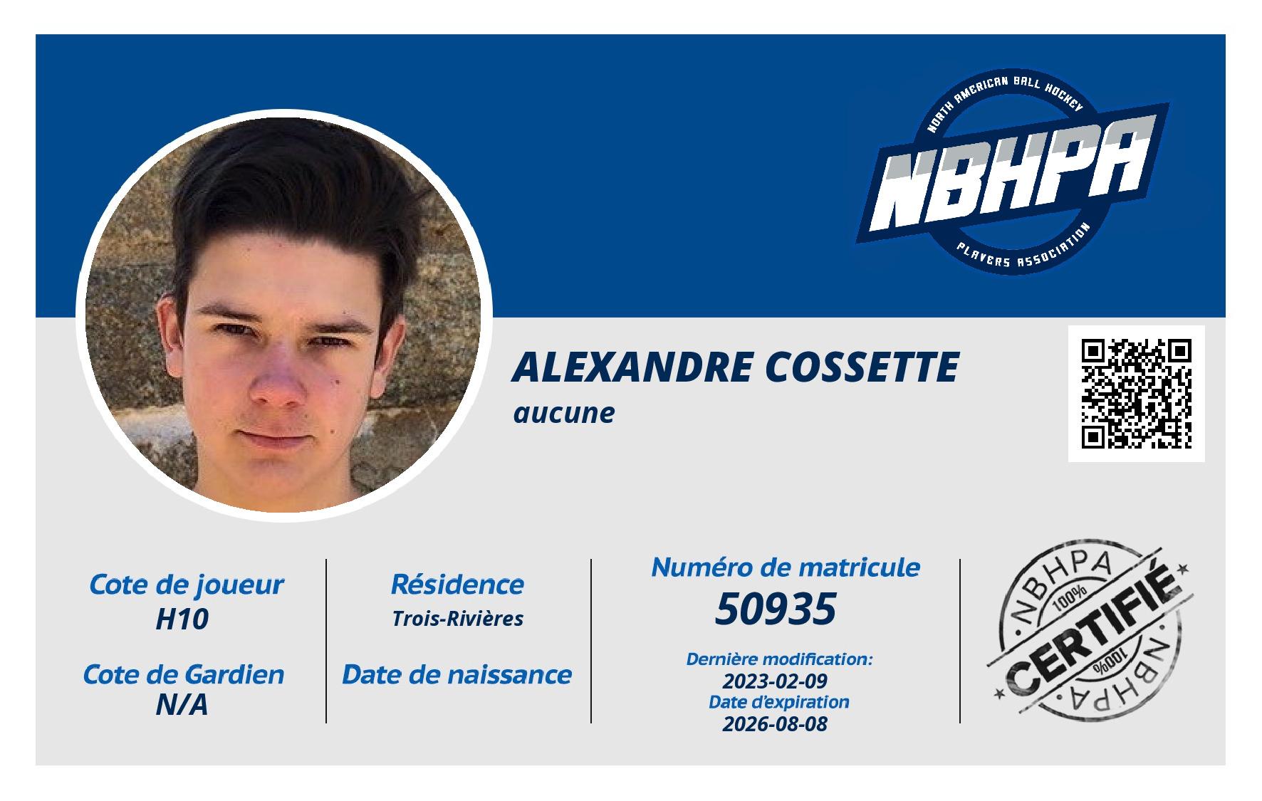 Alexandre Cossette