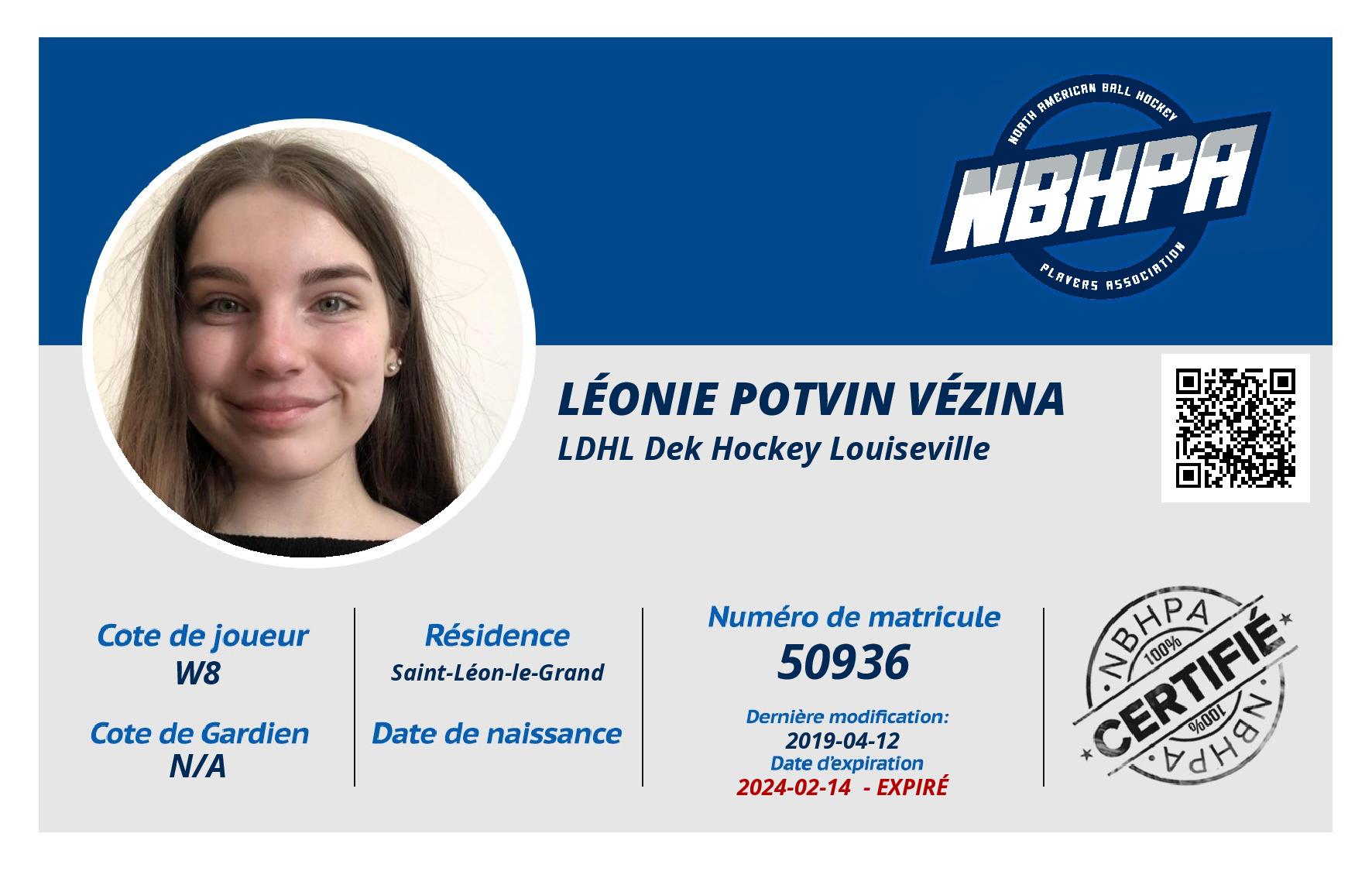 Léonie Potvin Vézina