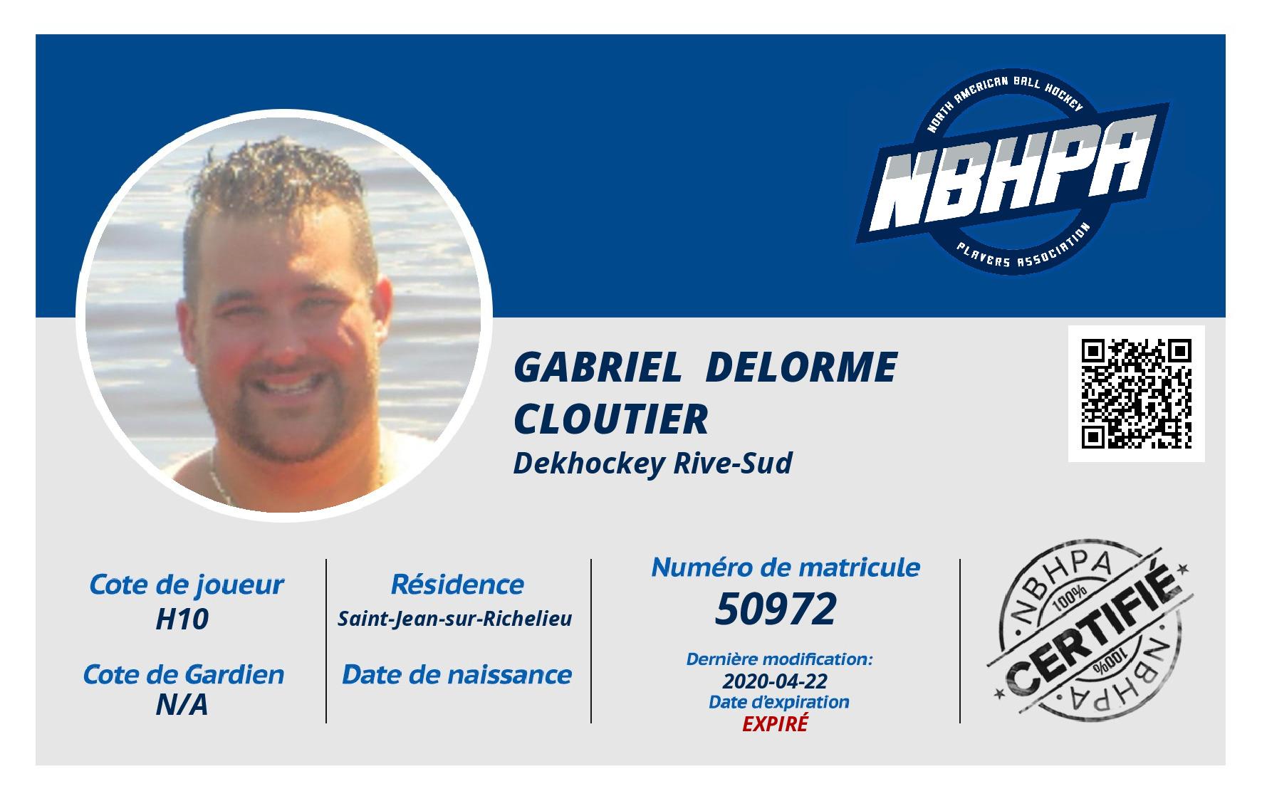 Gabriel  Delorme Cloutier 