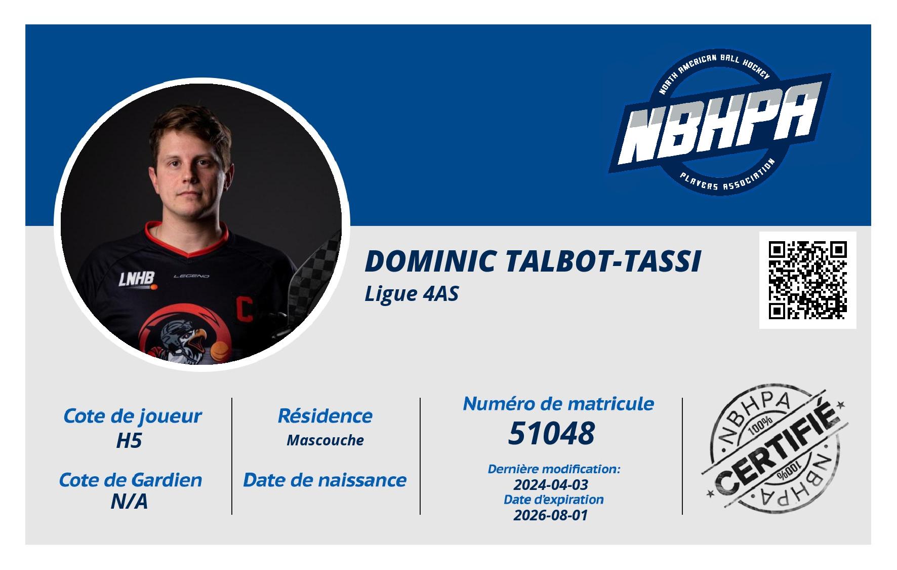 Dominic Talbot-Tassi