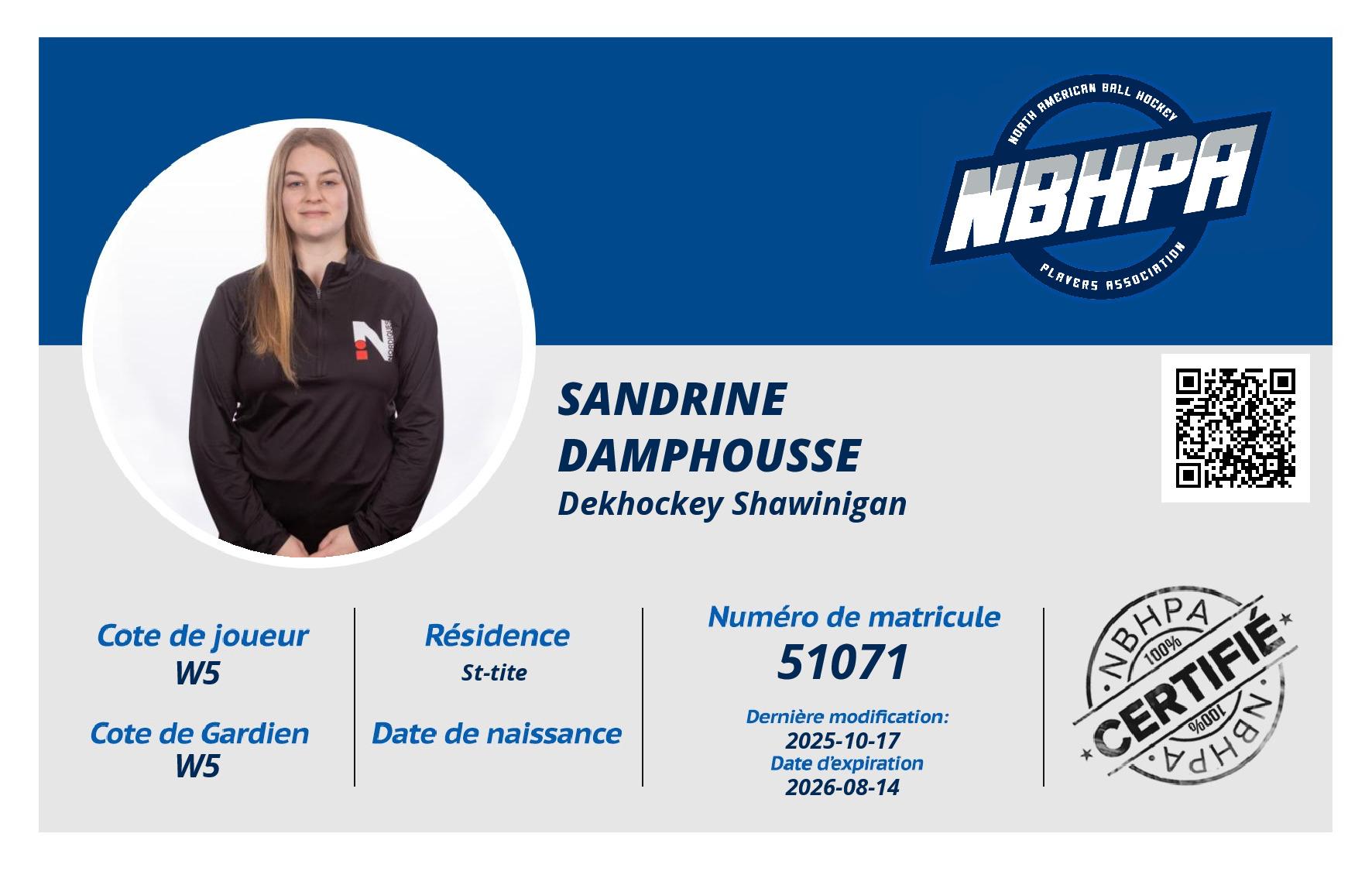 Sandrine  Damphousse