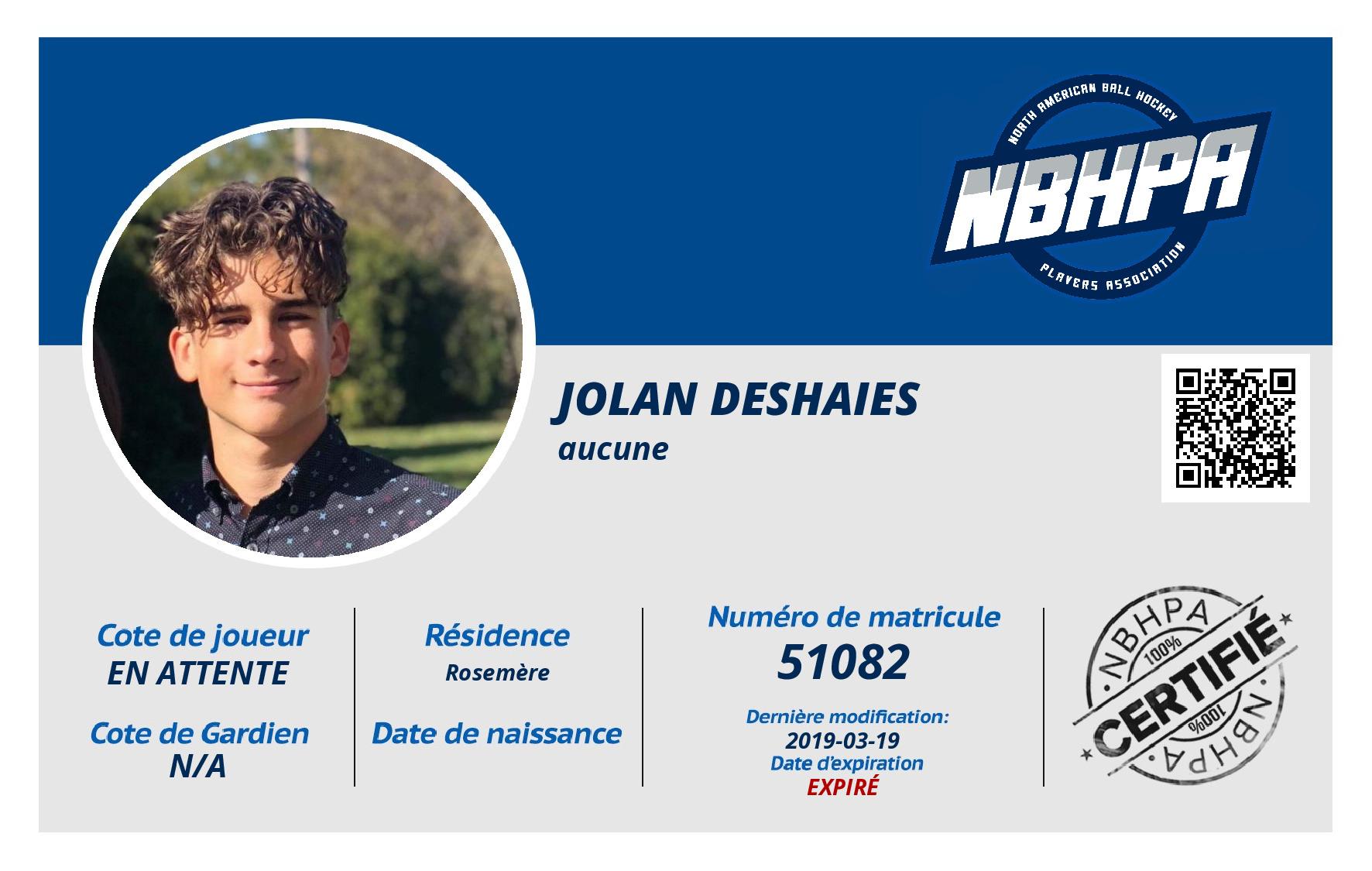 Jolan Deshaies