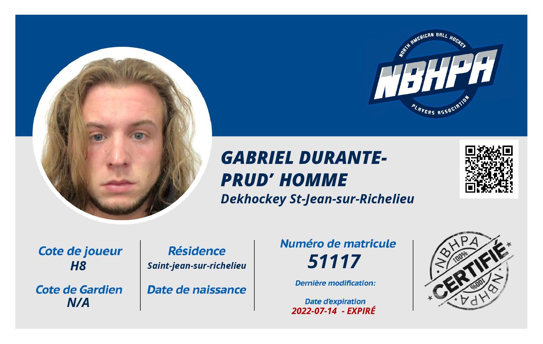 Gabriel Durante-prud’homme