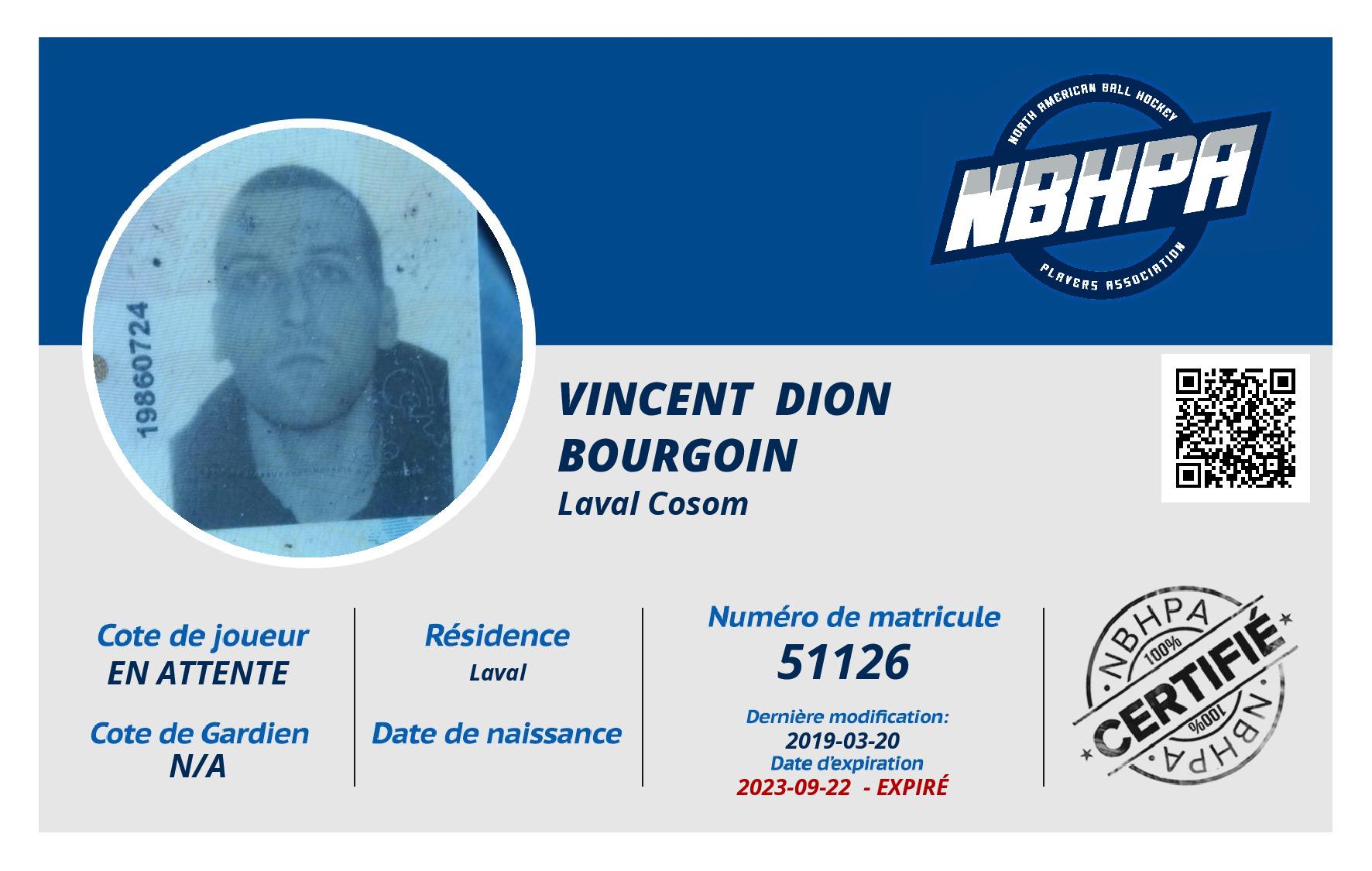 Vincent  Dion bourgoin