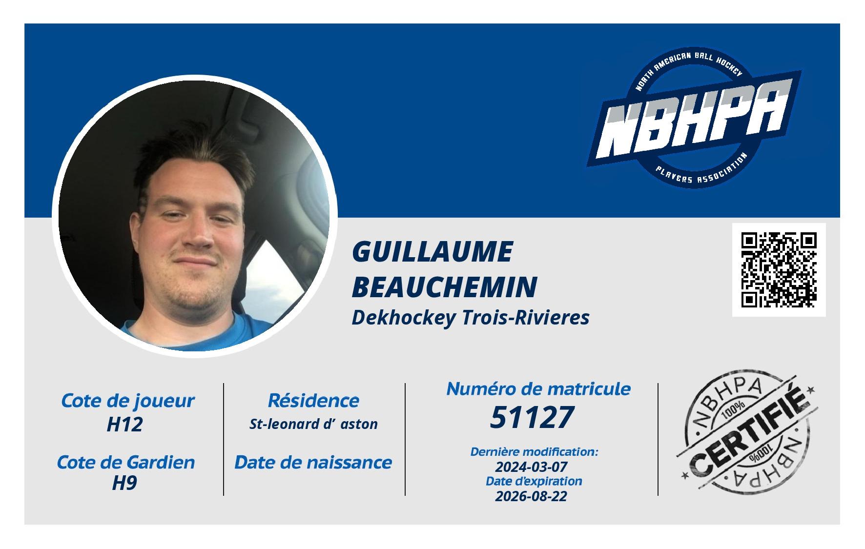 Guillaume  Beauchemin 