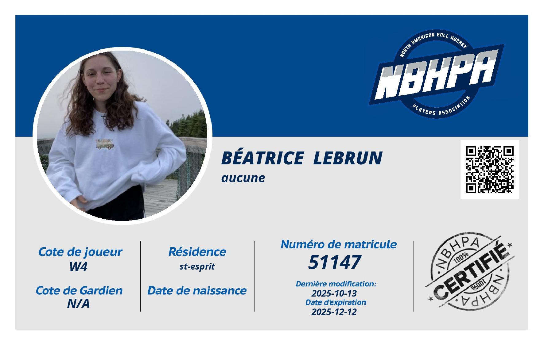 Béatrice  Lebrun