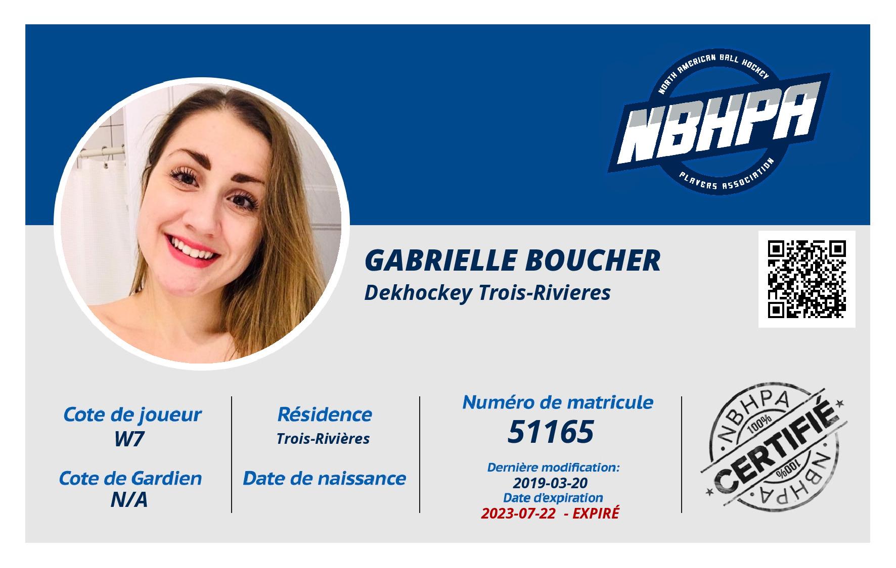Gabrielle Boucher 