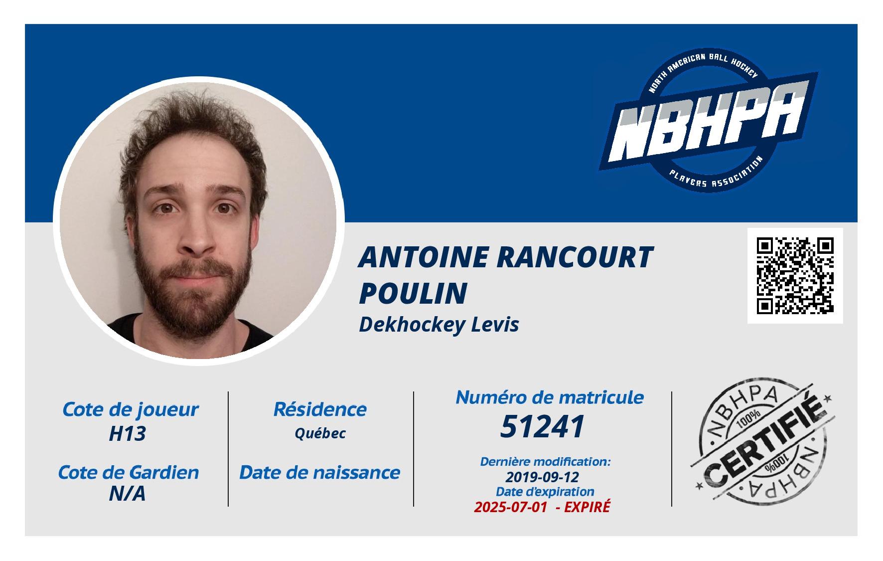 Antoine Rancourt Poulin