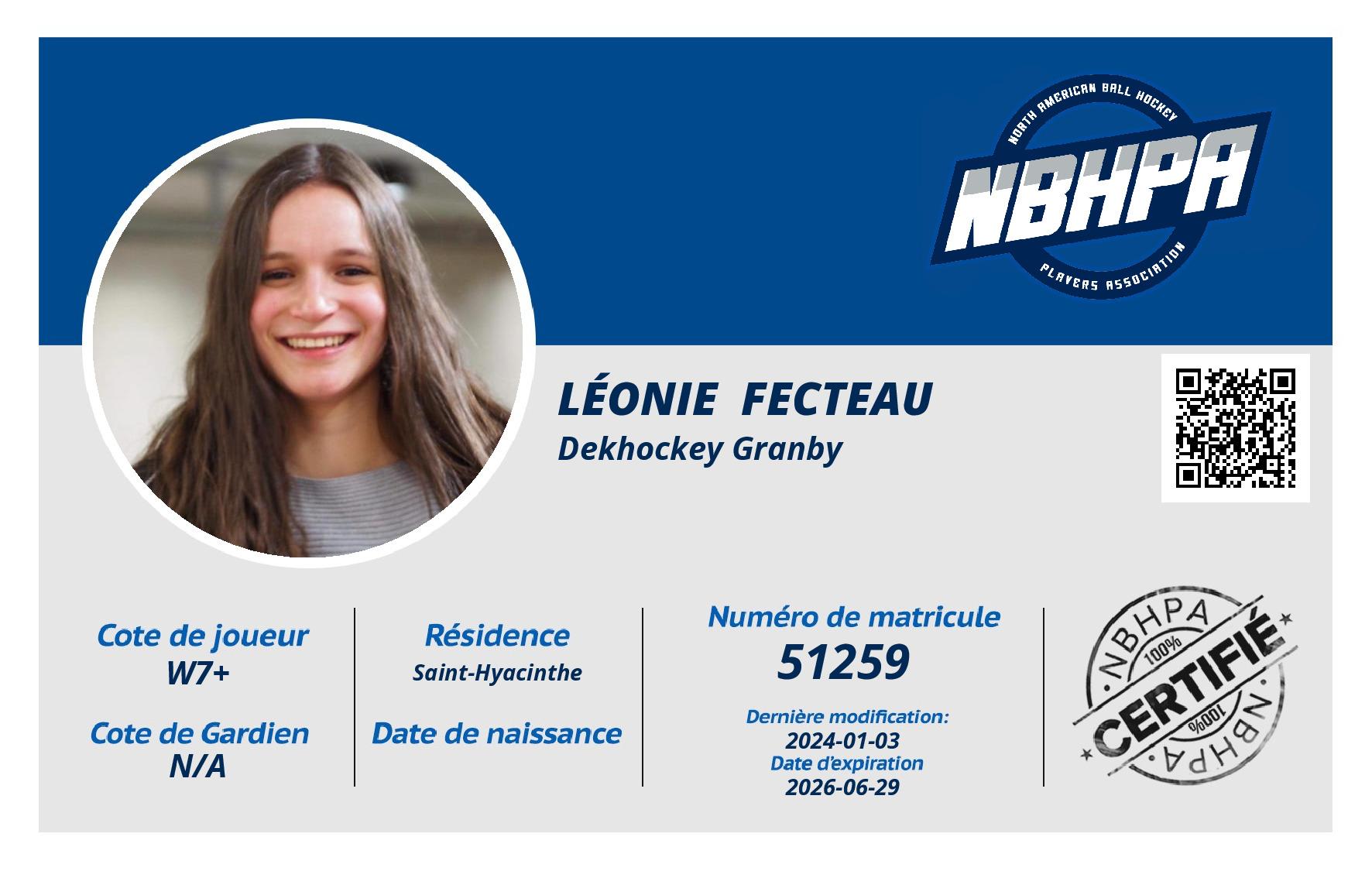 Léonie  Fecteau